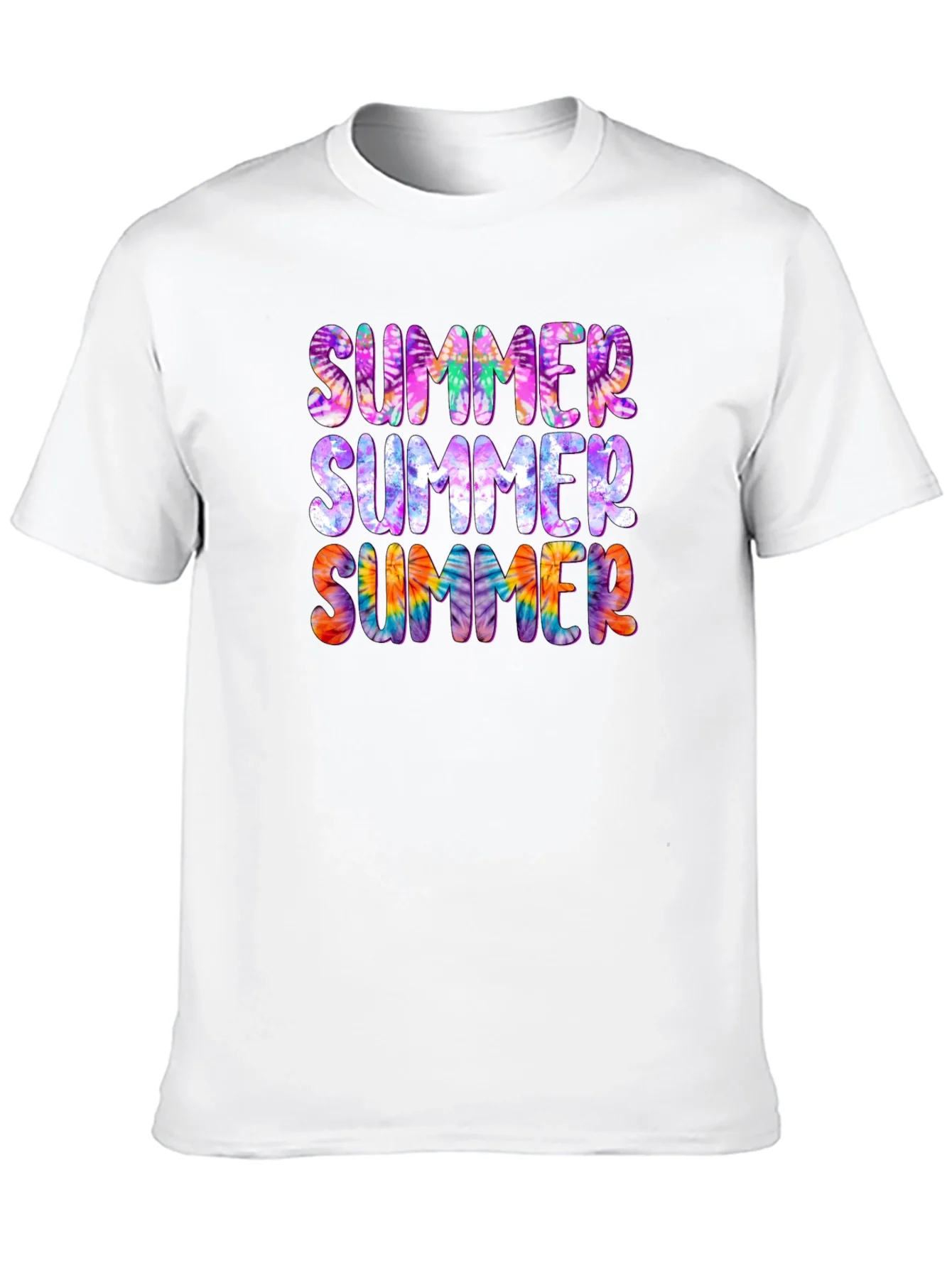 Camiseta Negra Summer Tie-Dye Verano