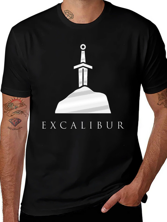 Rebbecca Excalibur Sword in Stone Graphic Tee - Legend Shirt