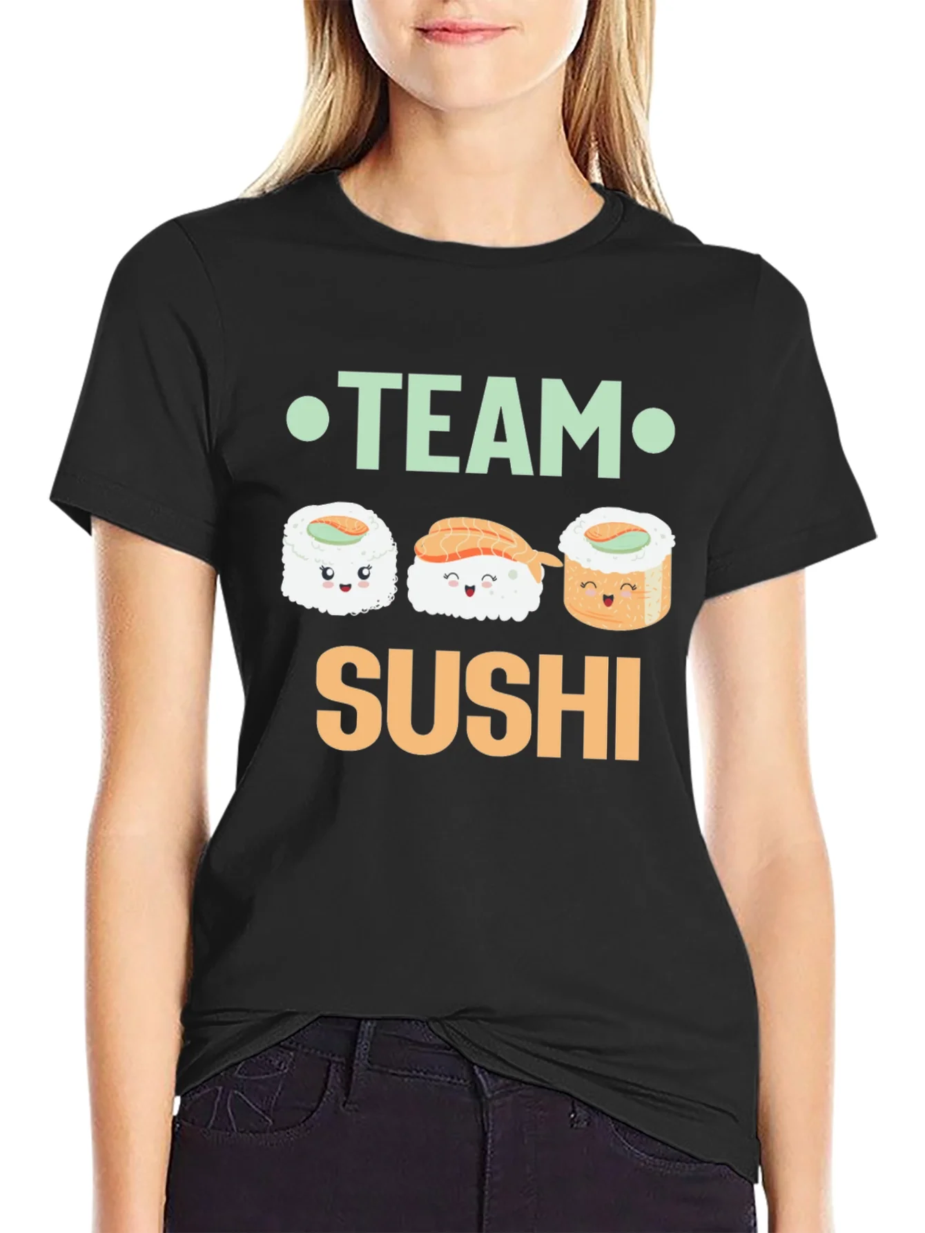 Rebbecca Team Sushi Graphic T-Shirt - Foodie Fashion