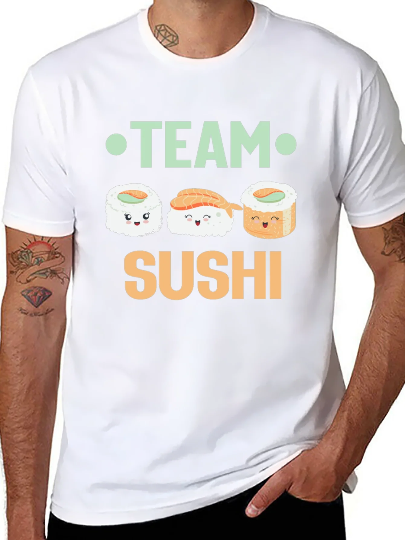 Rebbecca Team Sushi Graphic T-Shirt - Foodie Fashion