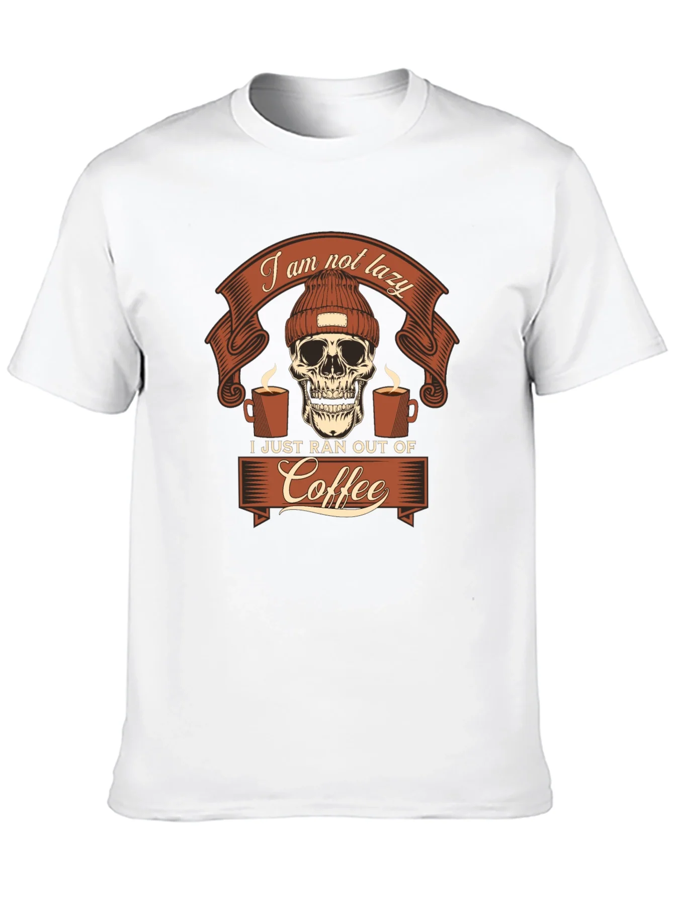 Camiseta Hombre Gr¨¢fica Sin Caf¨¦ - Algod¨®n Casual