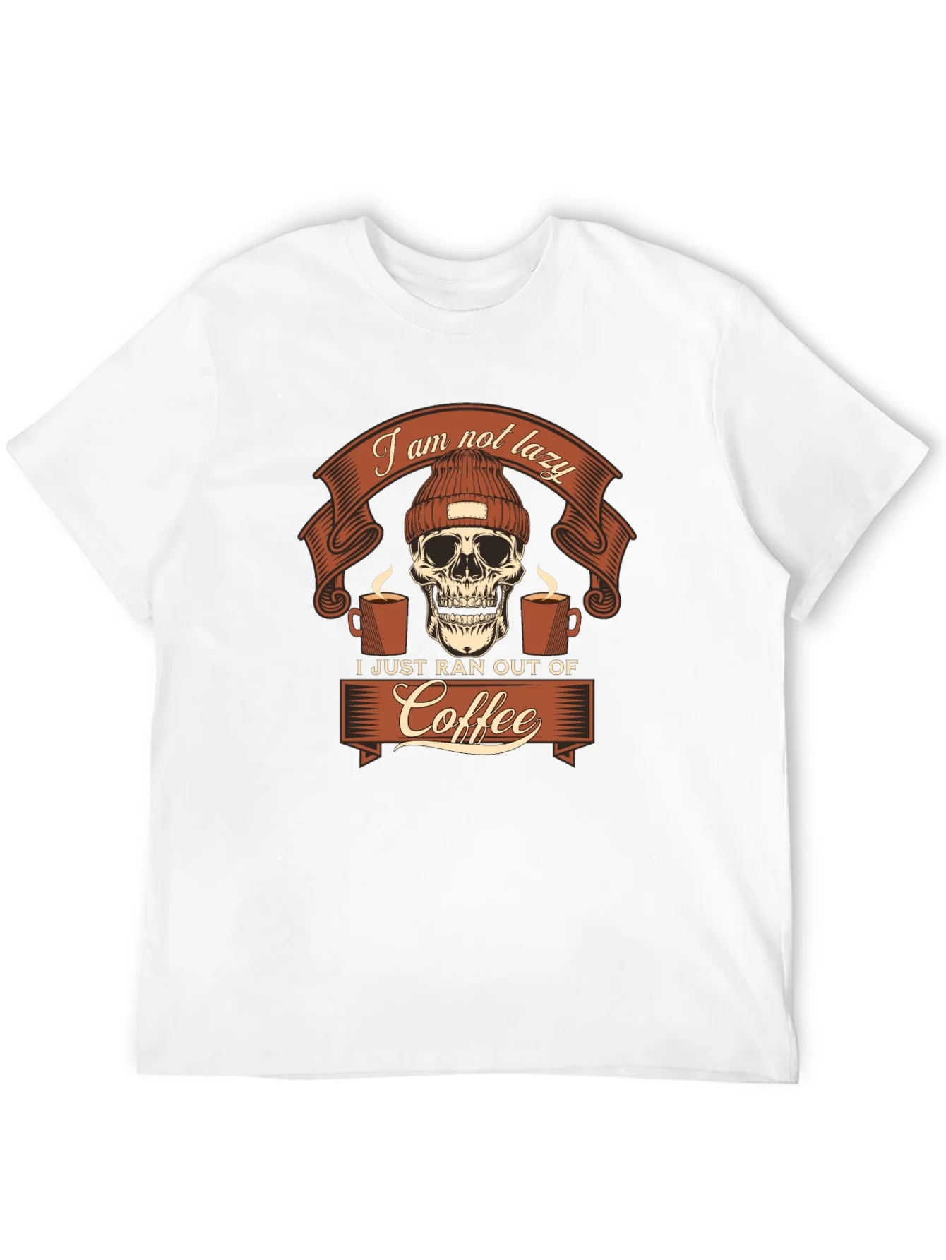 Camiseta Hombre Gr¨¢fica Sin Caf¨¦ - Algod¨®n Casual