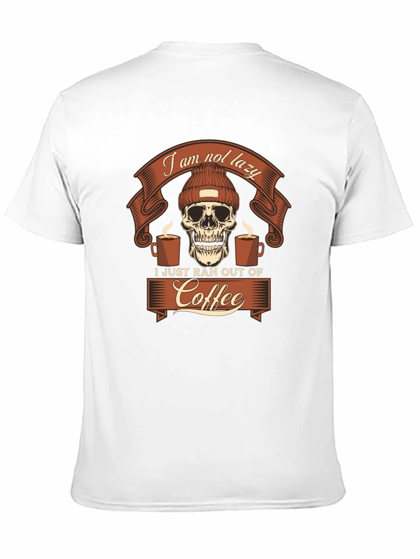 Camiseta Hombre Gr¨¢fica Sin Caf¨¦ - Algod¨®n Casual