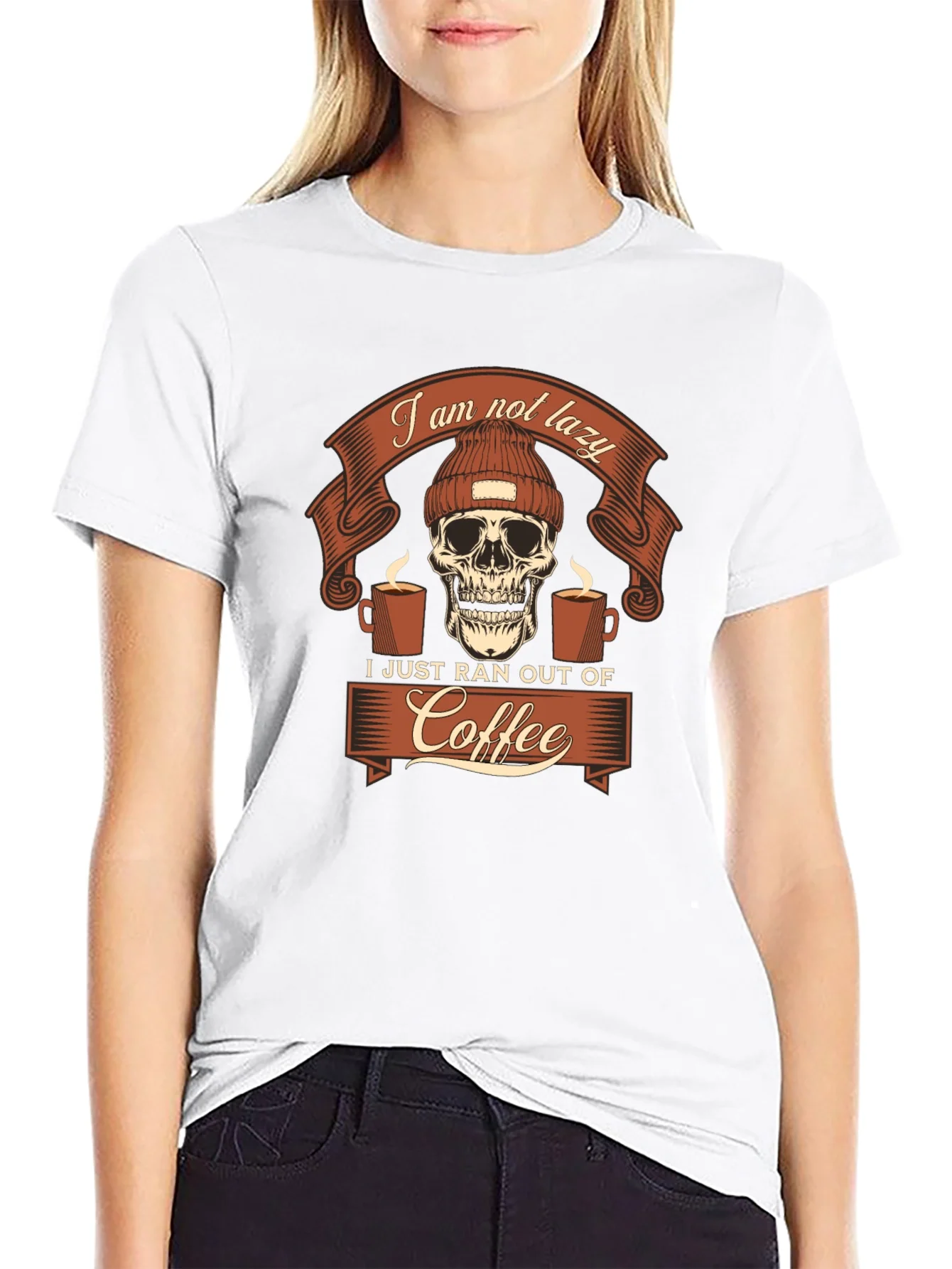 Camiseta Hombre Gr¨¢fica Sin Caf¨¦ - Algod¨®n Casual