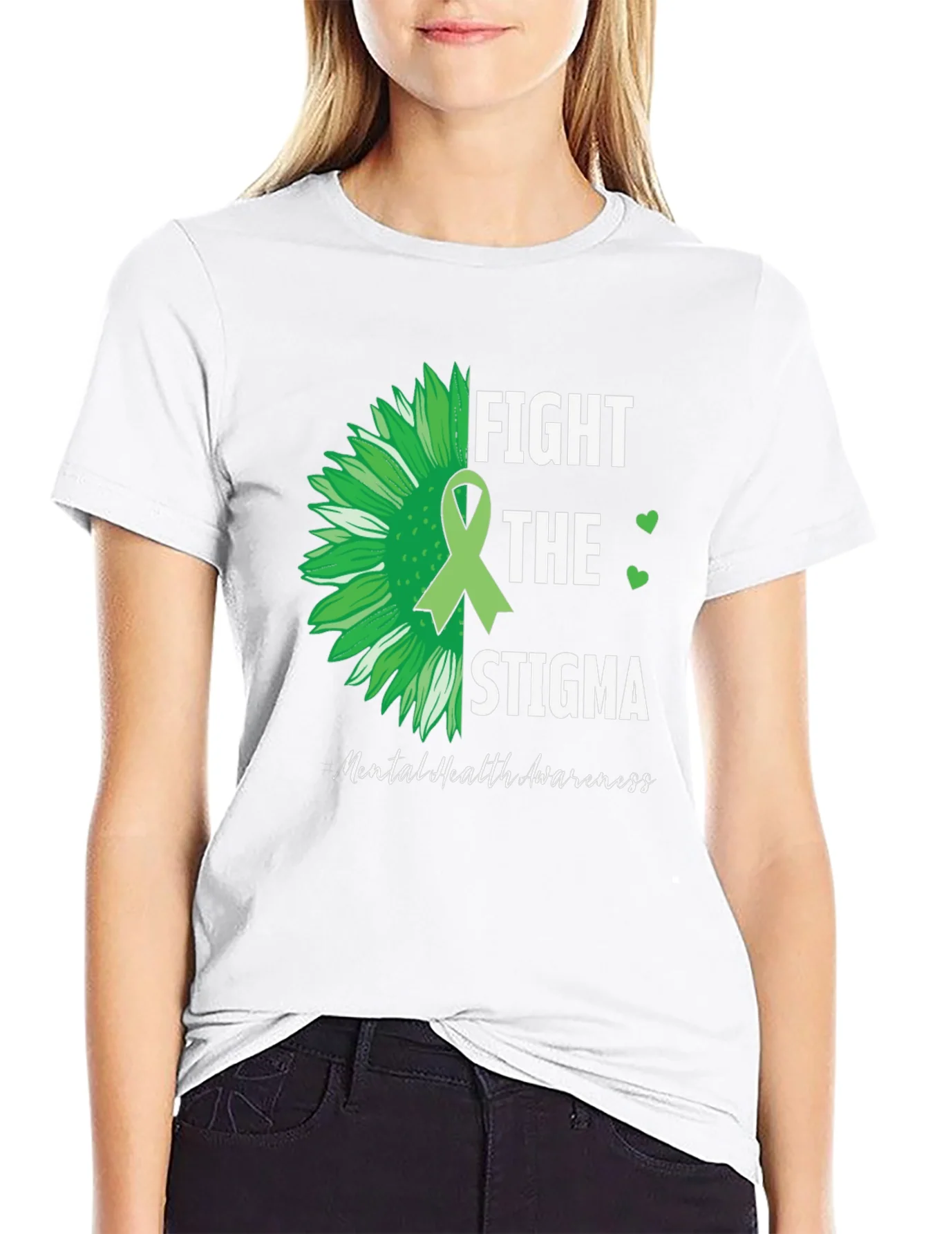 Rebbecca Fight The Stigma Mental Health Awareness T-Shirt