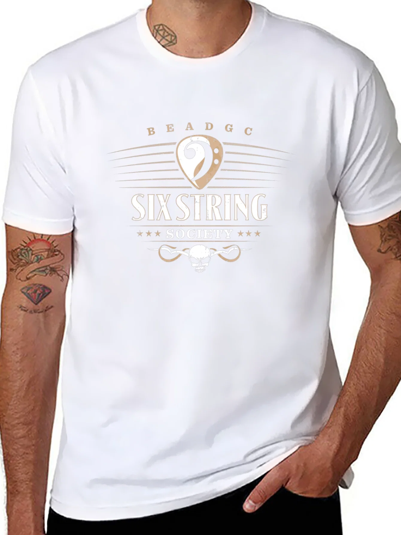 Rebbecca Six String Society T-Shirt - Musician Style