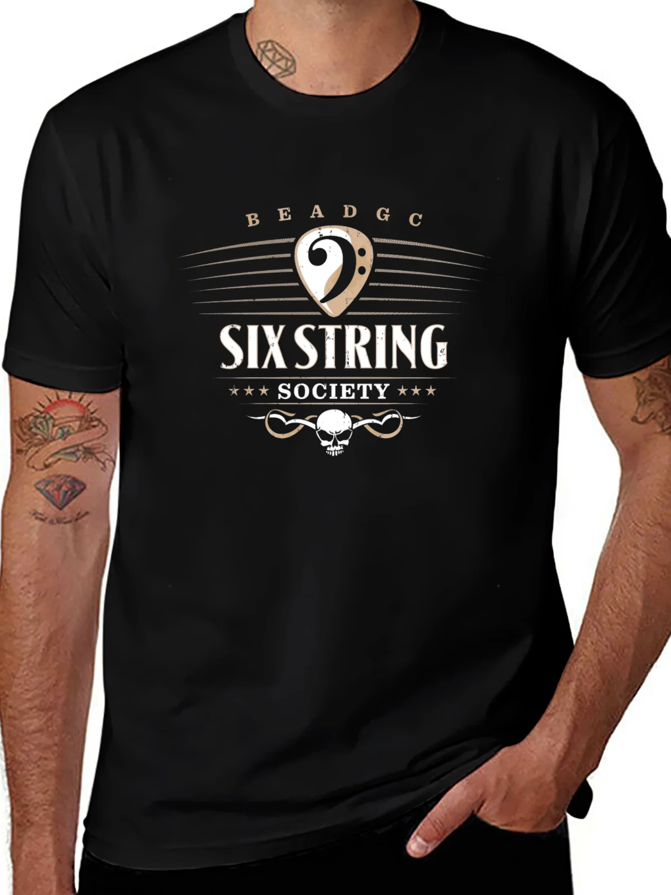 Rebbecca Six String Society T-Shirt - Musician Style