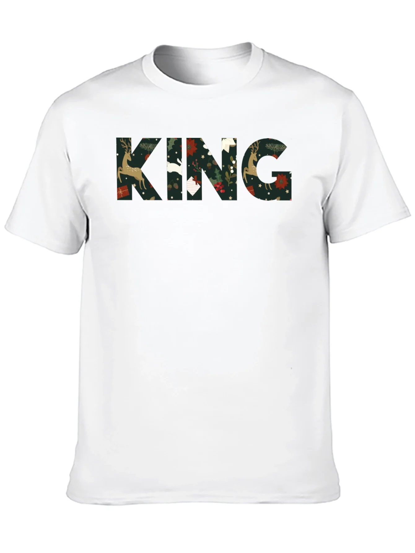 Rebbecca King Christmas Pattern Tee Shirt