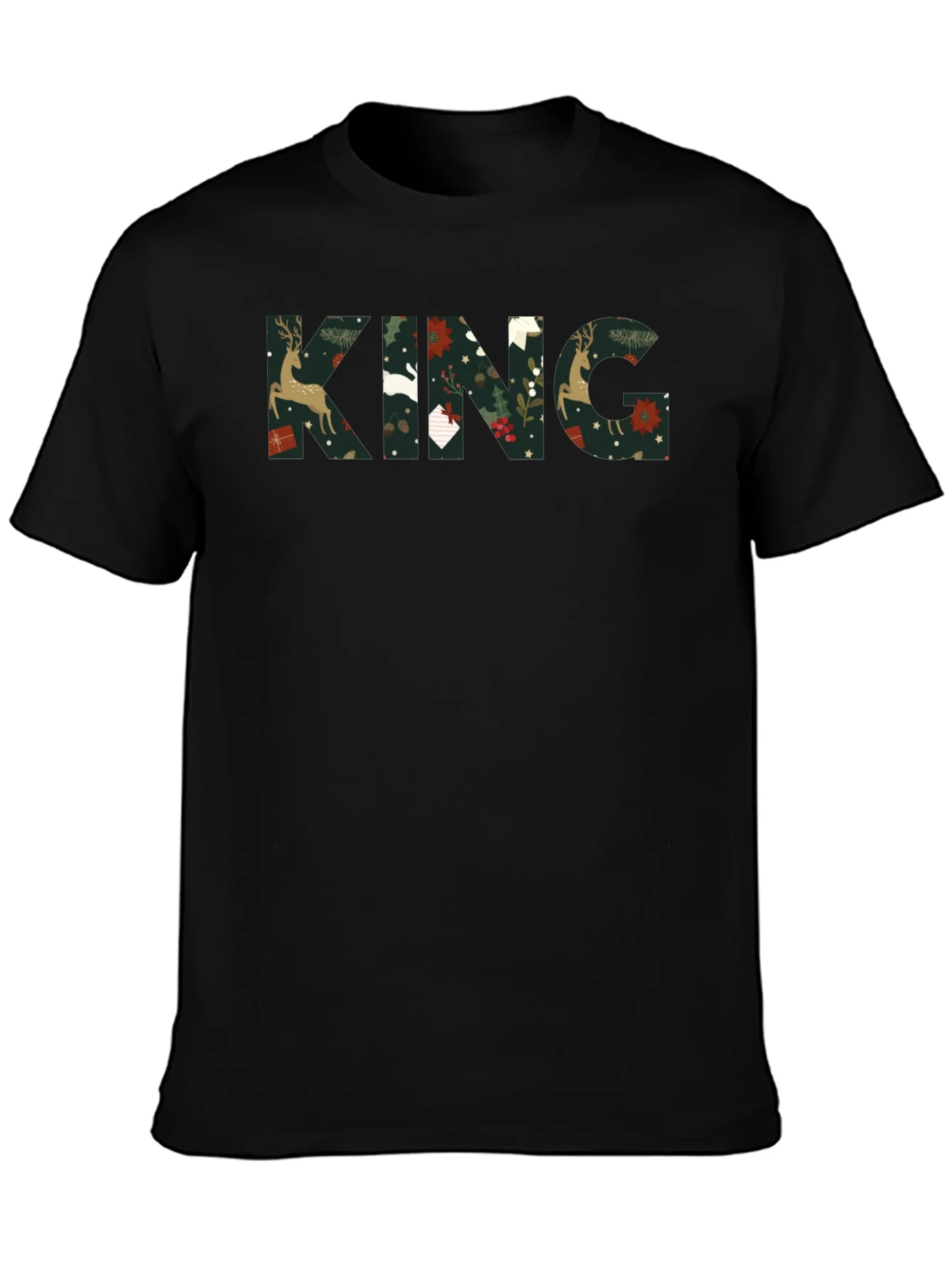 Rebbecca King Christmas Pattern Tee Shirt