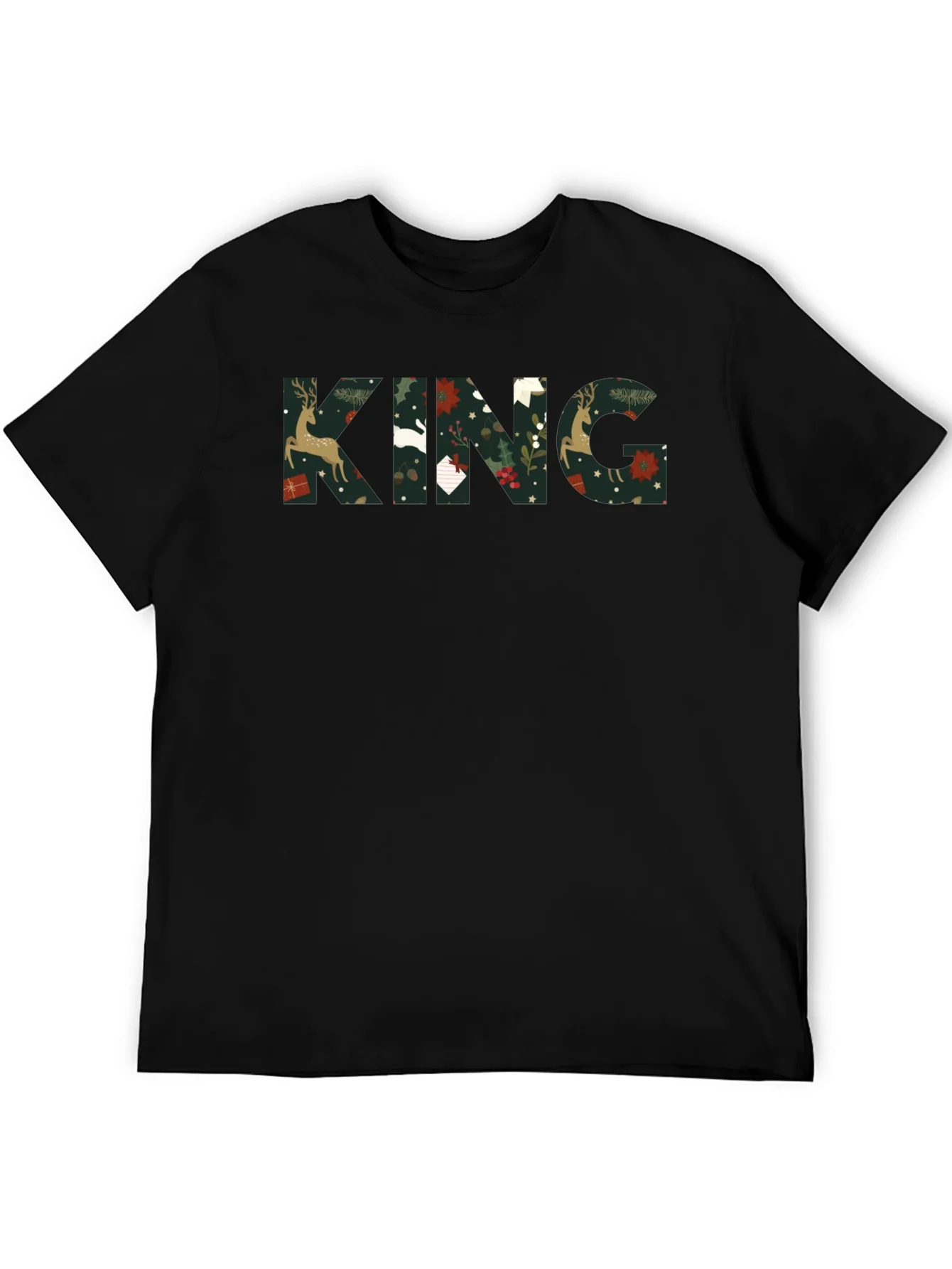 Rebbecca King Christmas Pattern Tee Shirt