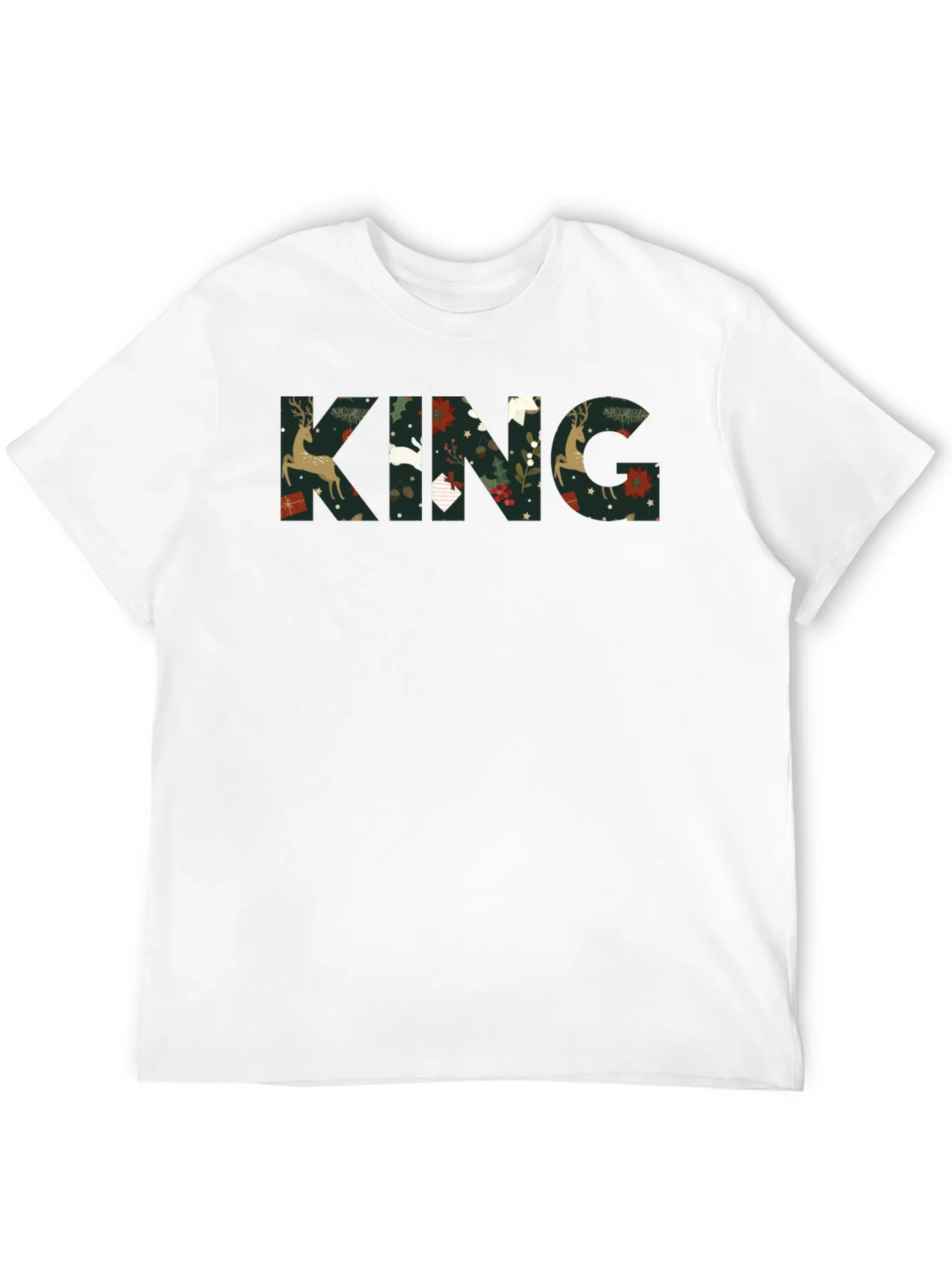 Rebbecca King Christmas Pattern Tee Shirt