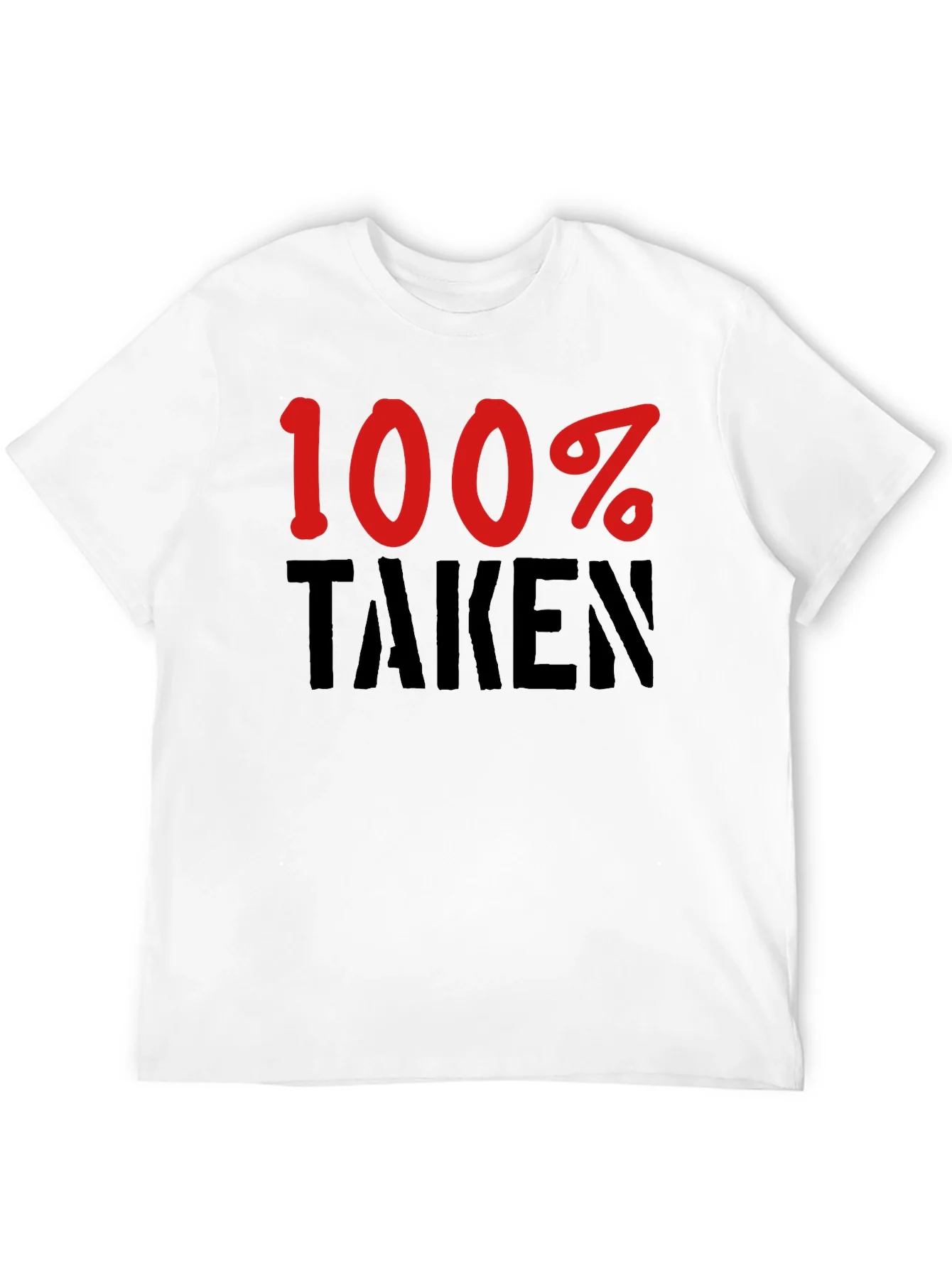 Camiseta Negra 100% Taken - Para Enamorados