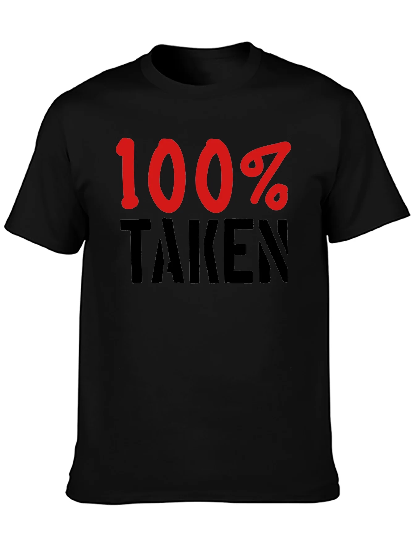 Camiseta Negra 100% Taken - Para Enamorados