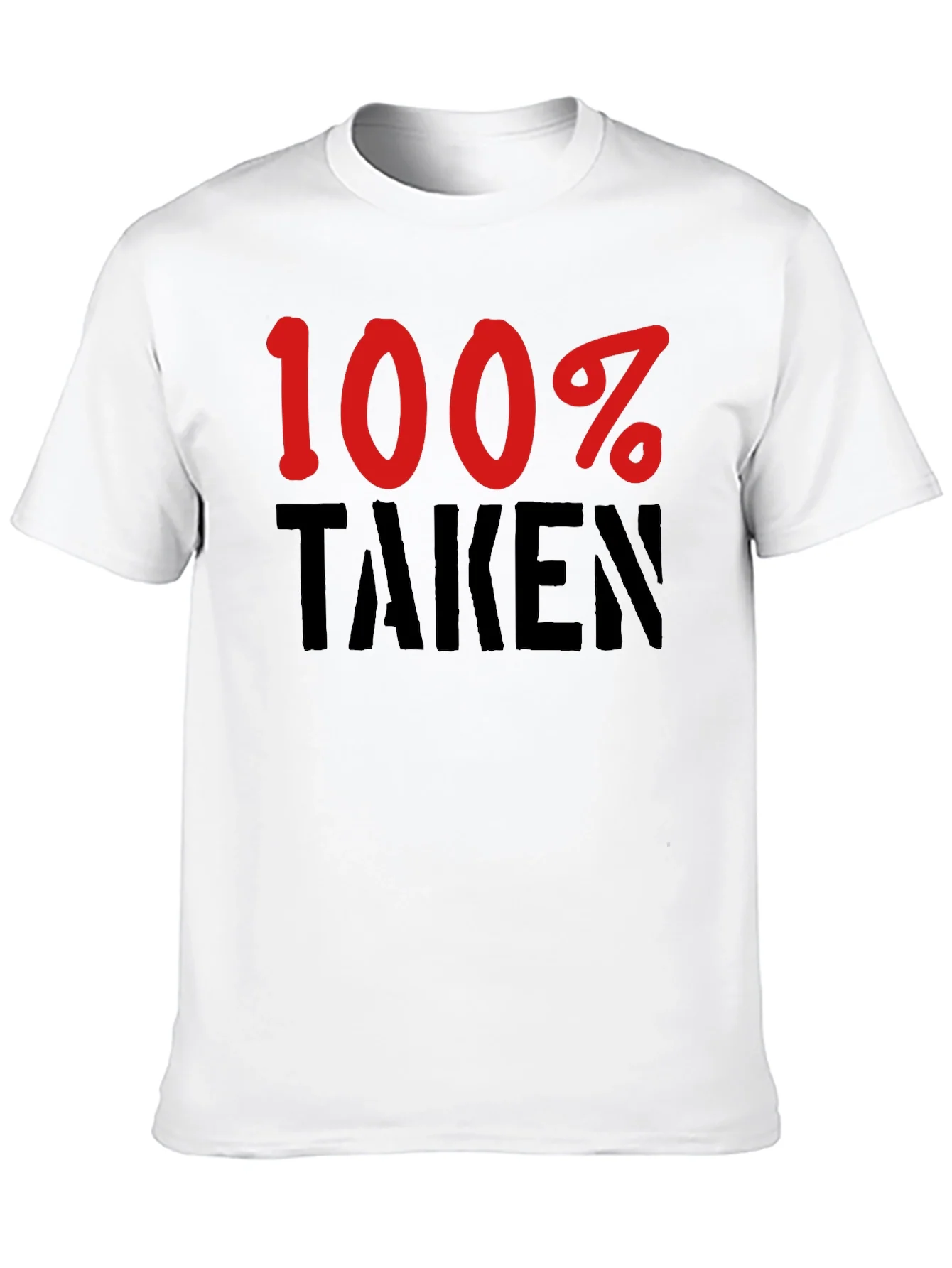 Camiseta Negra 100% Taken - Para Enamorados