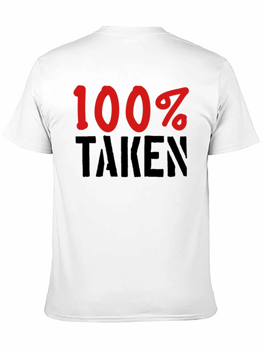 Camiseta Negra 100% Taken - Para Enamorados