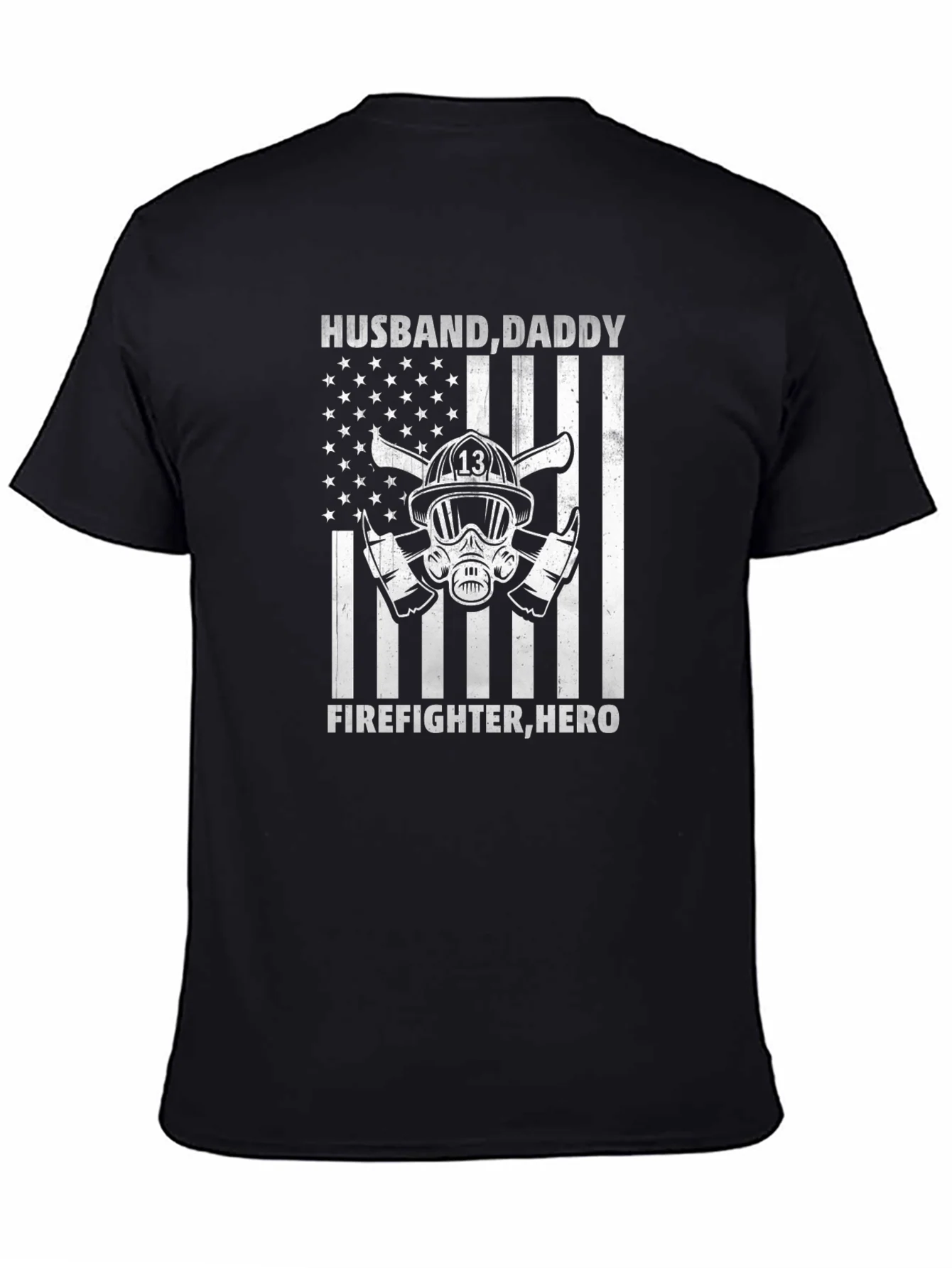 Camiseta Hombre: H¨¦roe Bombero - Pap¨¢ y Esposo