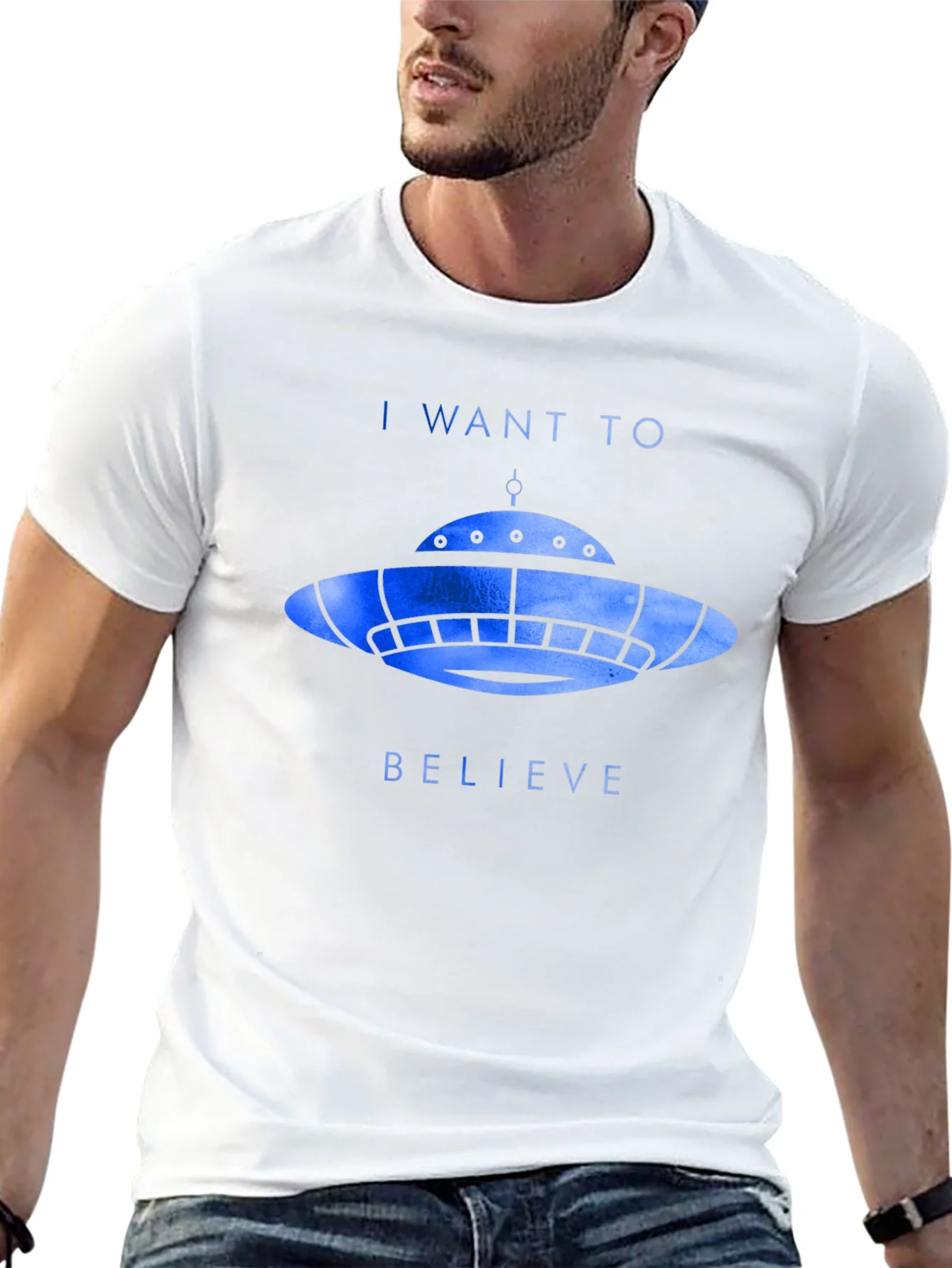 Camiseta Negra OVNI: I Want to Believe
