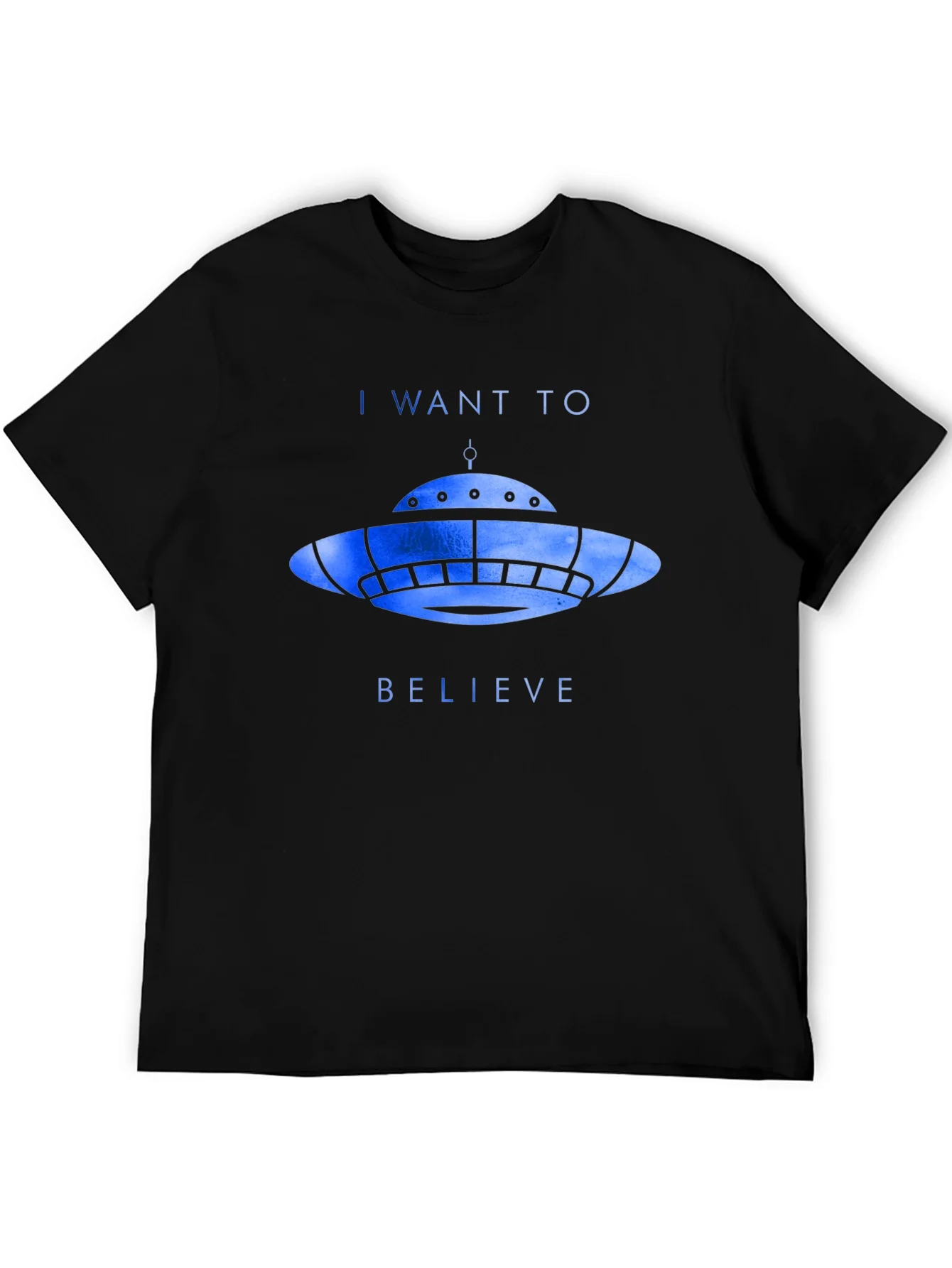 Camiseta Negra OVNI: I Want to Believe