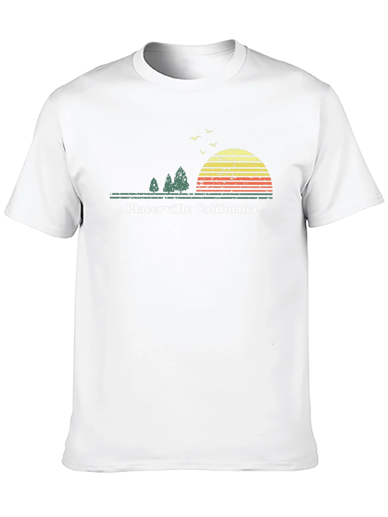 Camiseta Negra Retro Placer. California