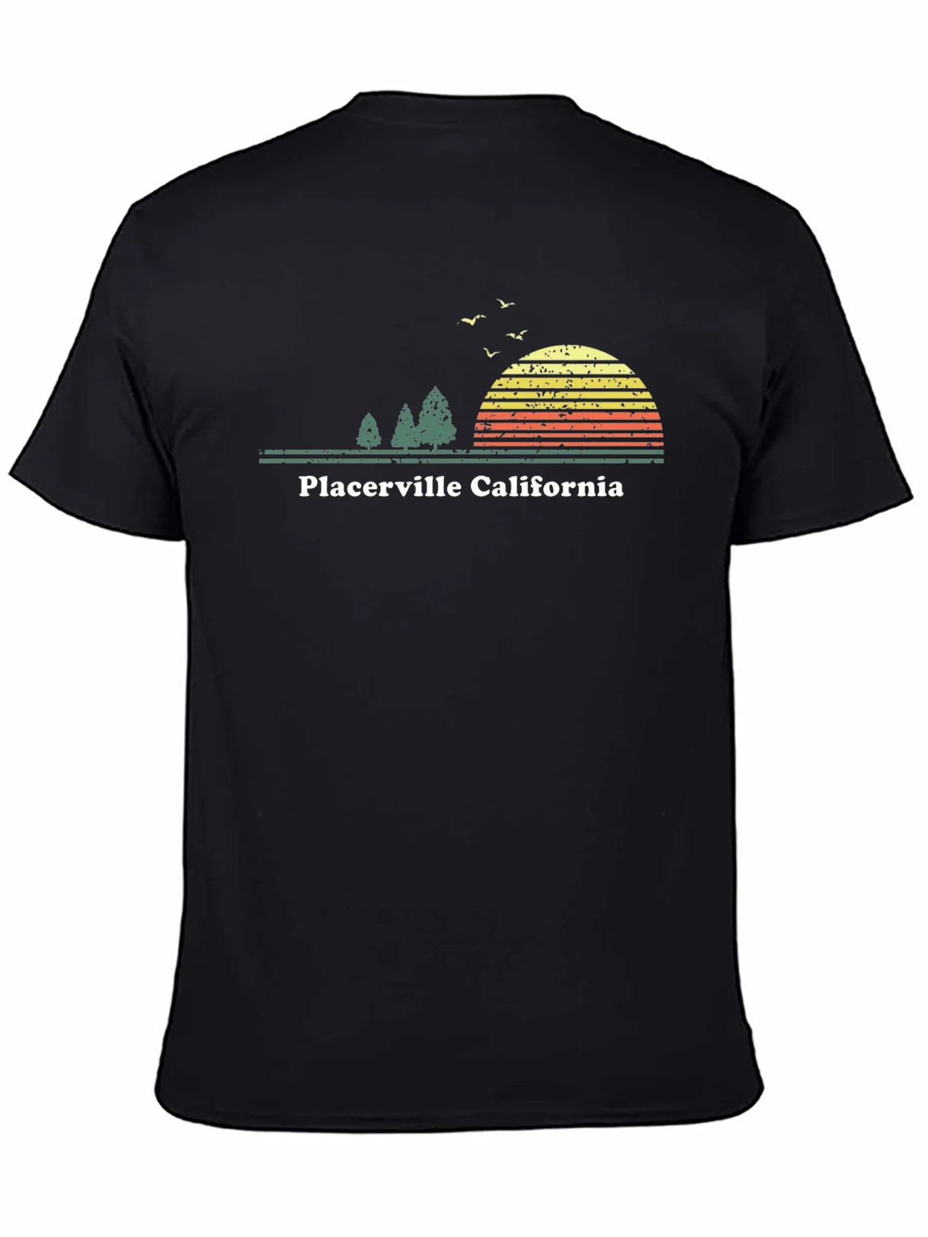 Camiseta Negra Retro Placer. California