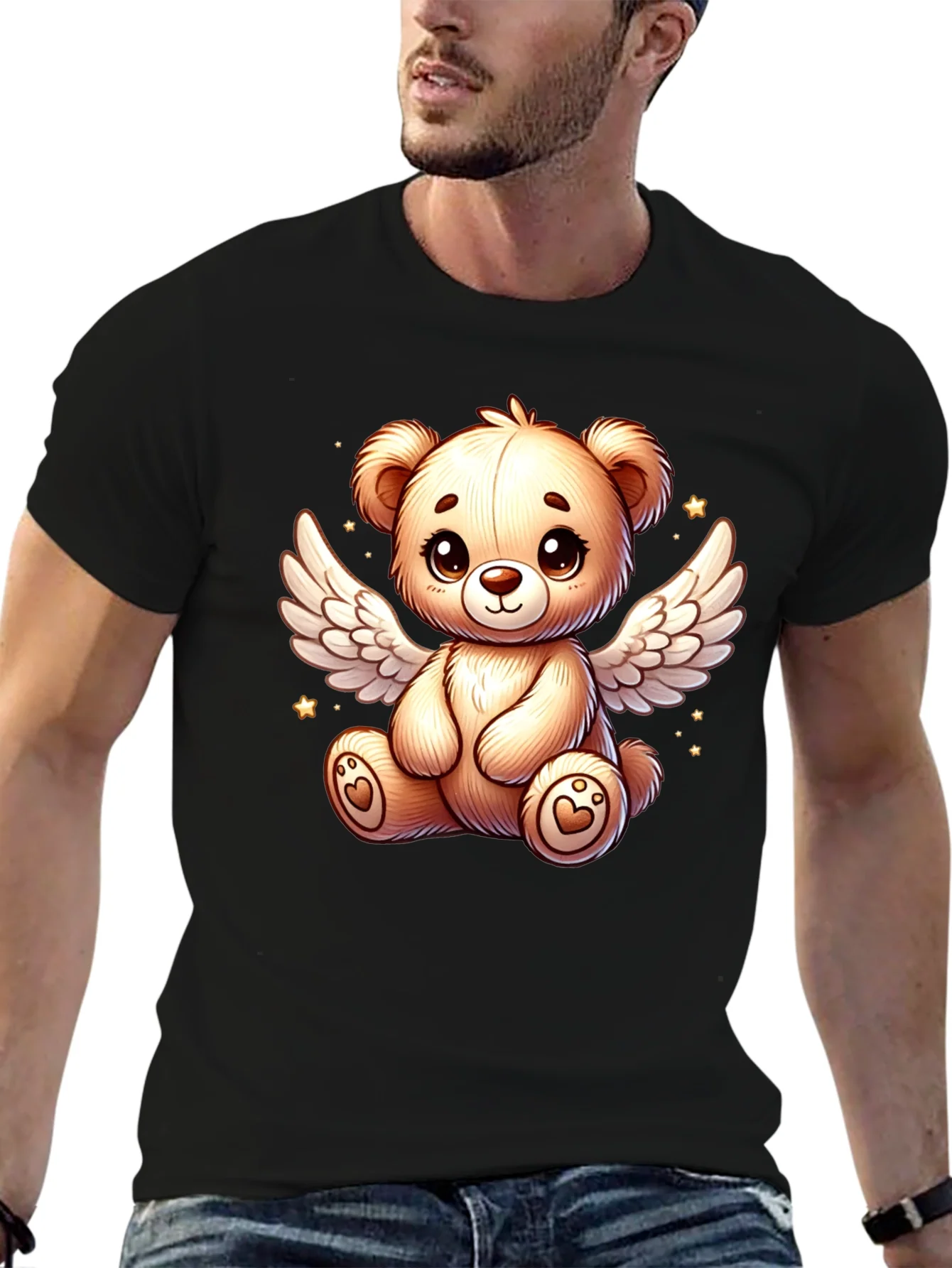 Rebbecca Angel Teddy Bear Black T-Shirt