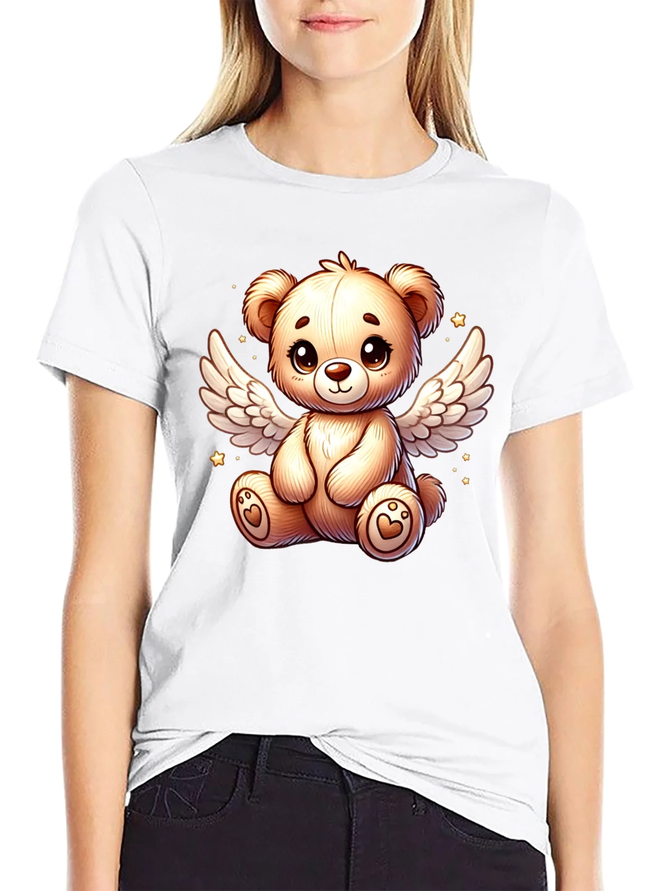Rebbecca Angel Teddy Bear Black T-Shirt