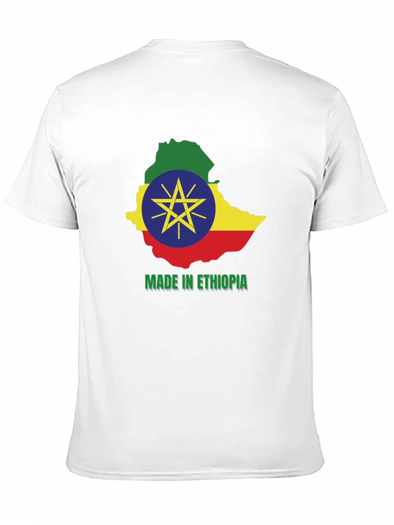 Camiseta Etiop¨ªa Mapa Bandera