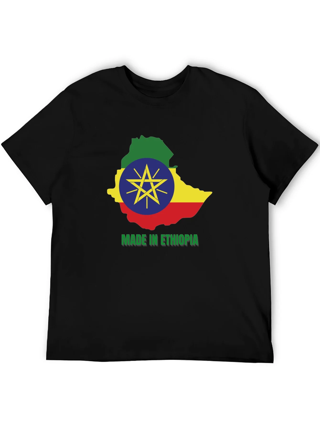 Camiseta Etiop¨ªa Mapa Bandera
