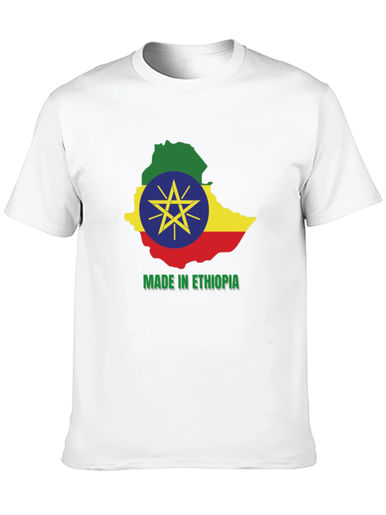 Camiseta Etiop¨ªa Mapa Bandera