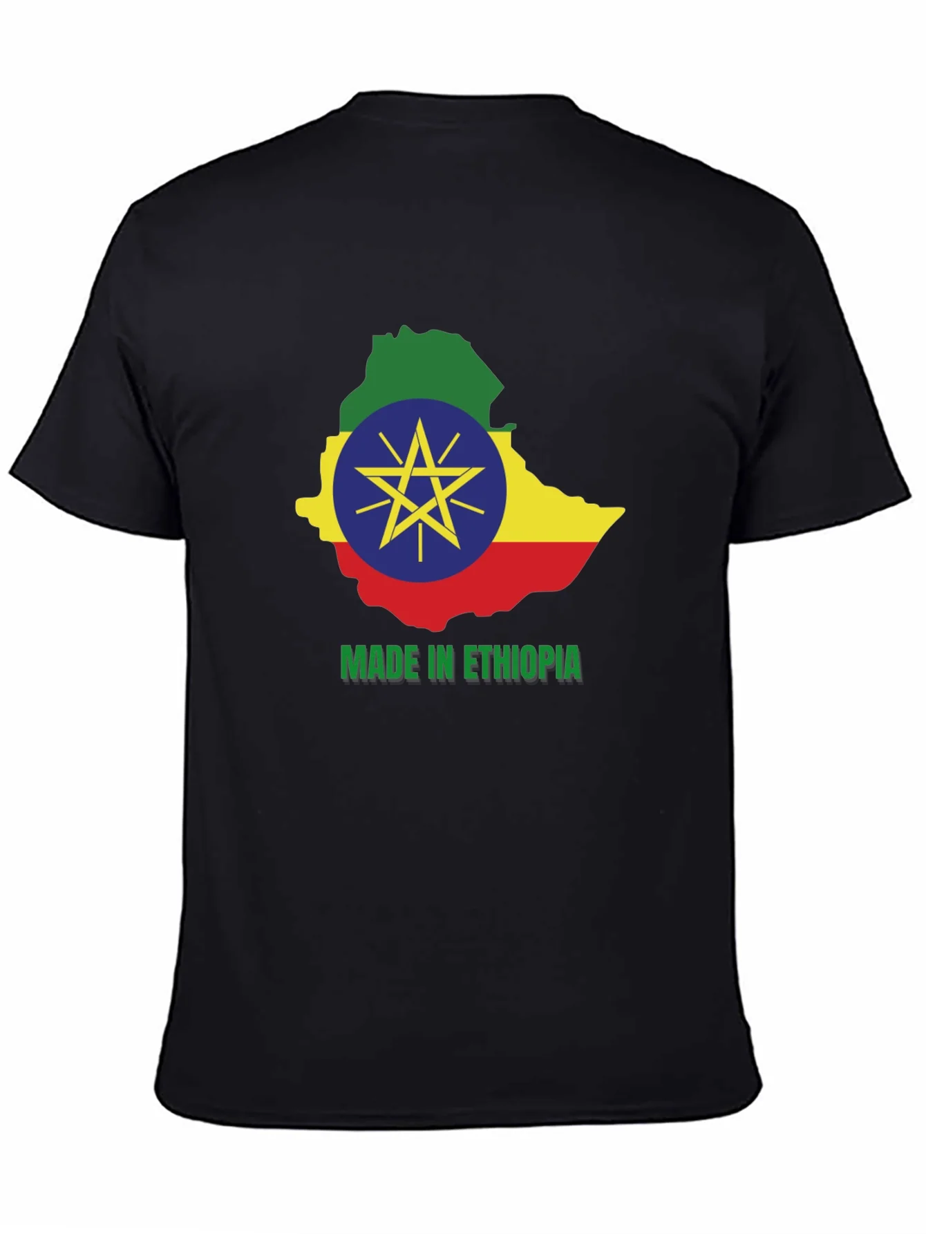 Camiseta Etiop¨ªa Mapa Bandera