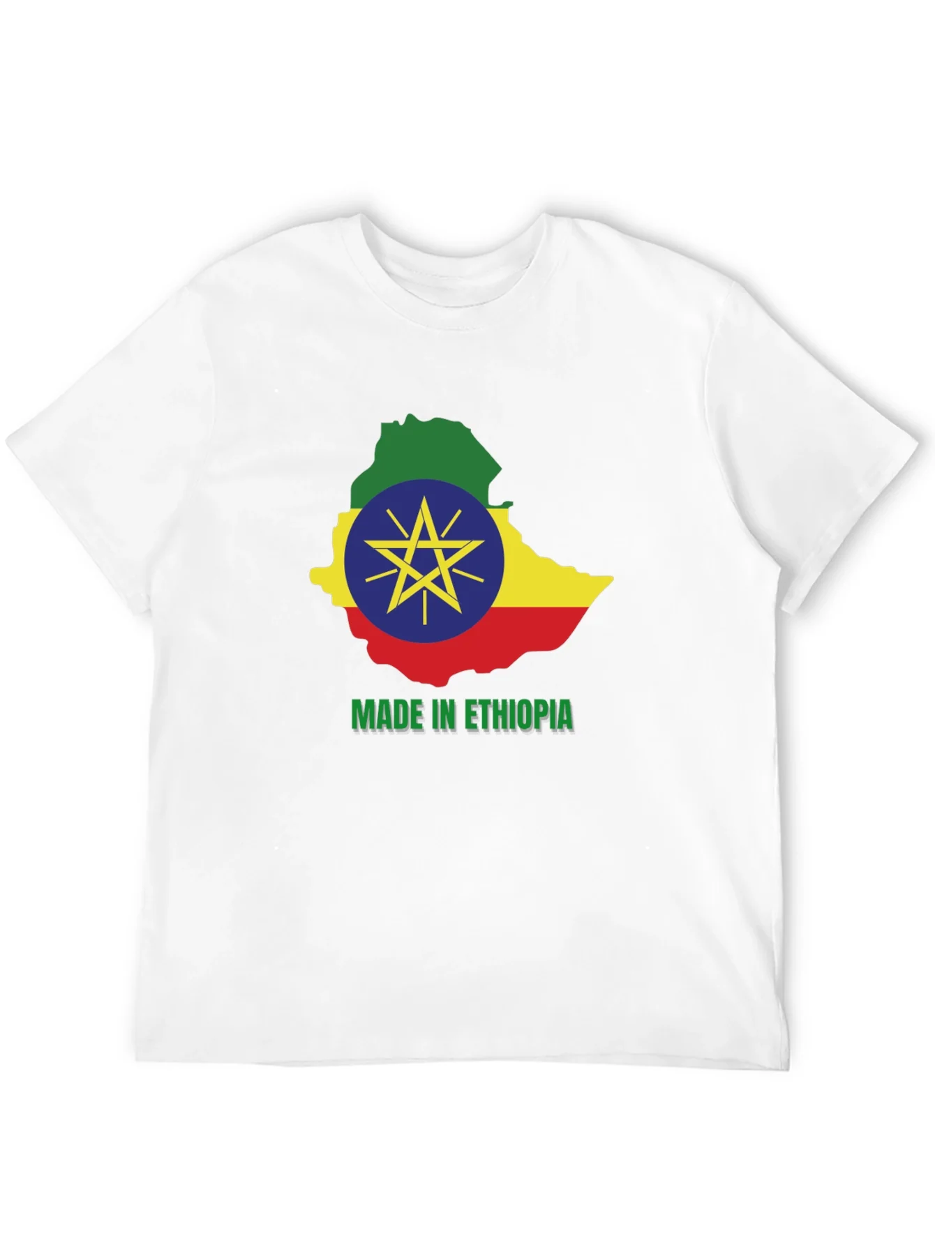 Camiseta Etiop¨ªa Mapa Bandera