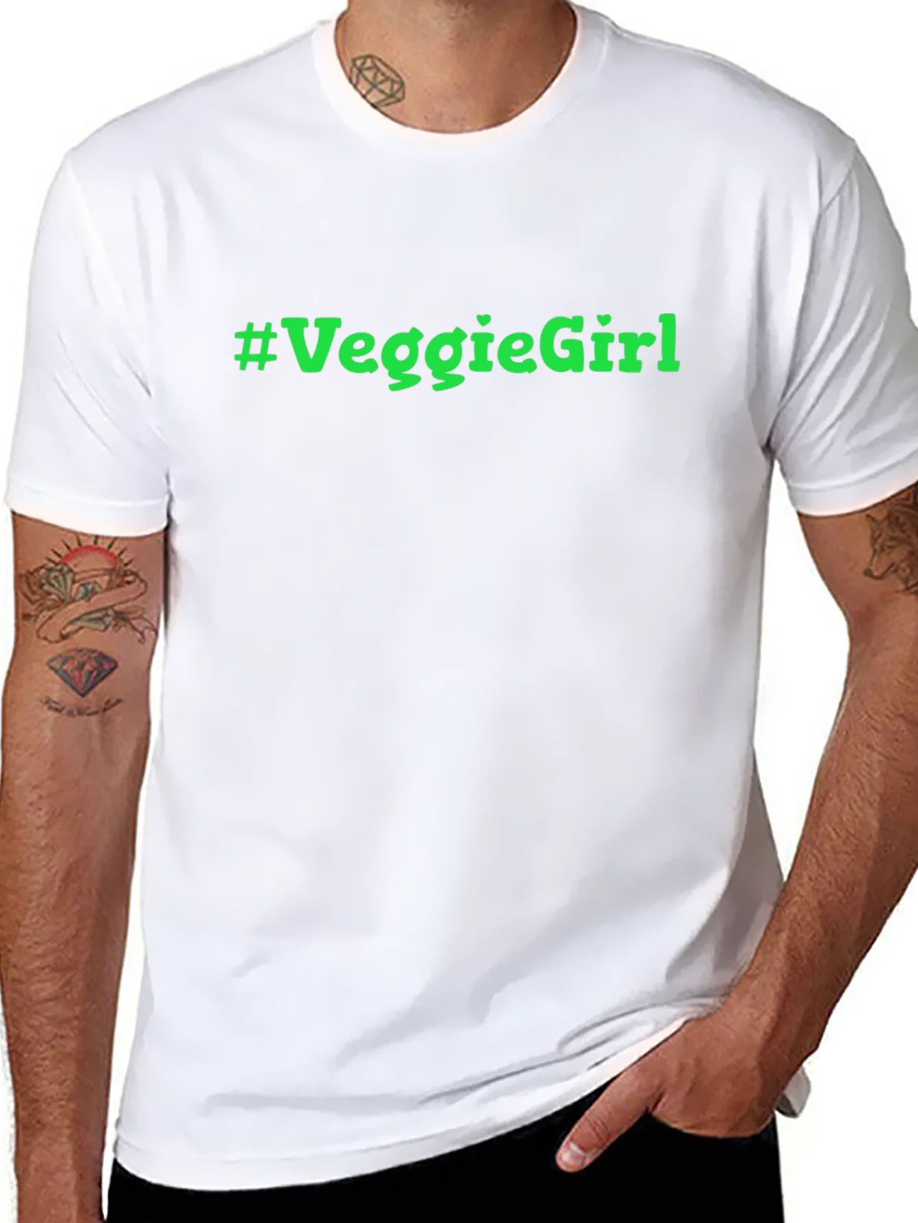 Rebbecca Veggie Girl T-Shirt - Black Cotton Tee