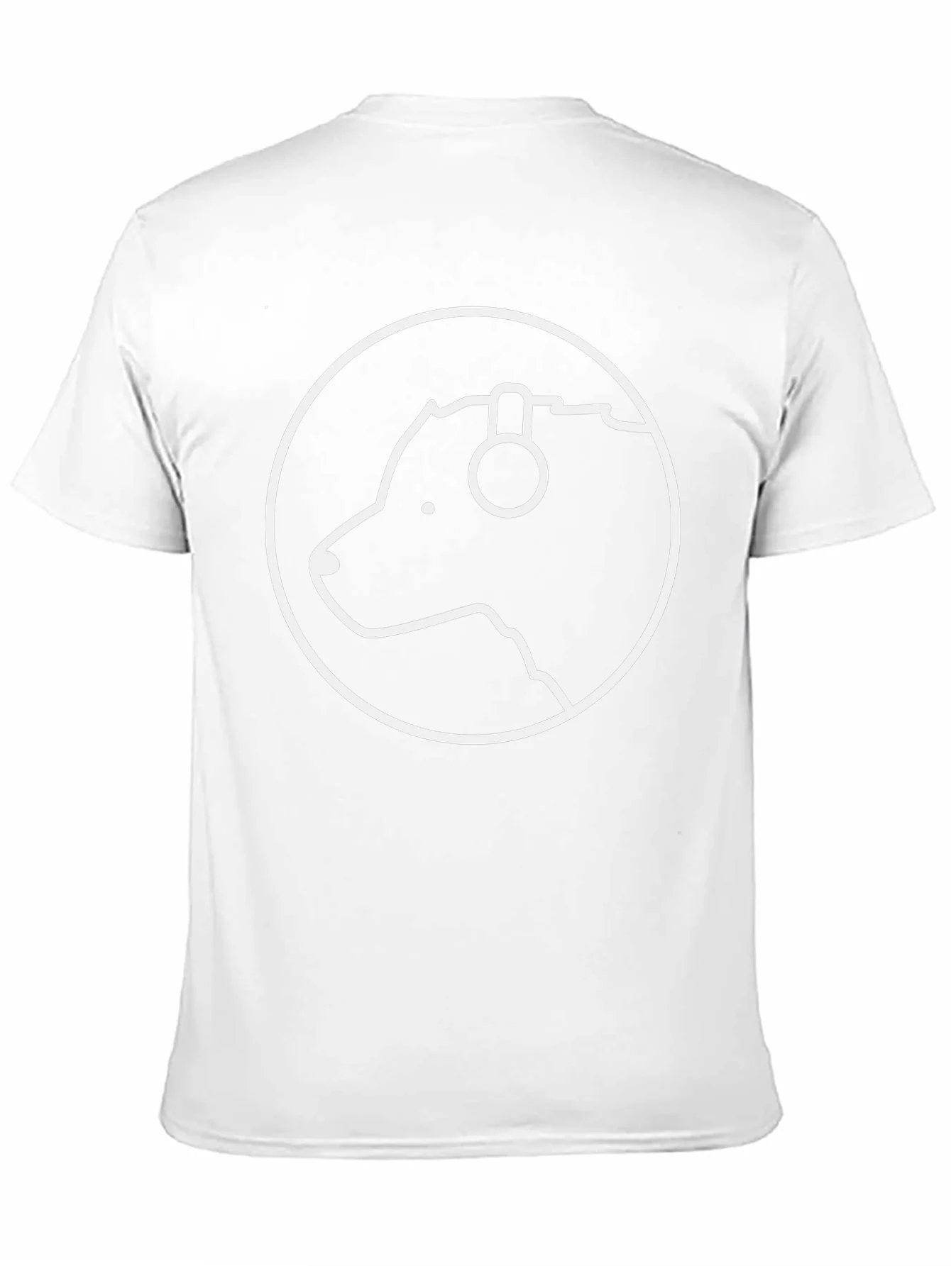 Camiseta Negra Hombre Dise?o Oso con Aud¨ªfonos