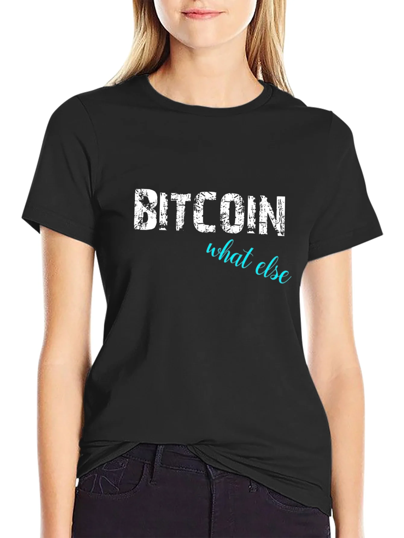 Rebbecca Bitcoin What Else Black Graphic Tee