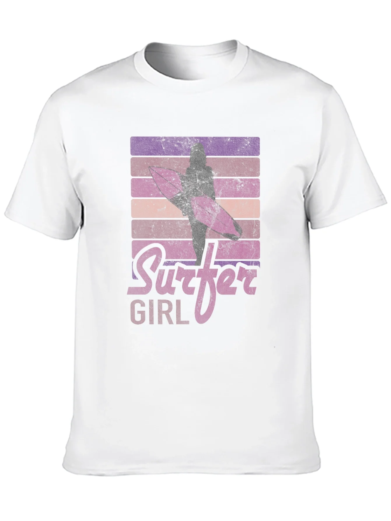 Camiseta Gr¨¢fica Surfer Girl Retro