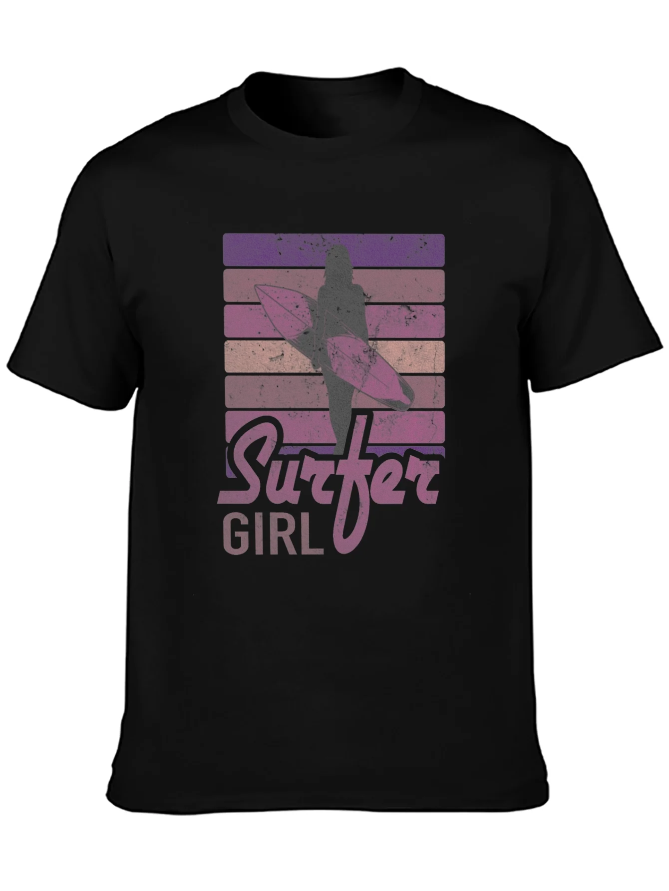 Camiseta Gr¨¢fica Surfer Girl Retro