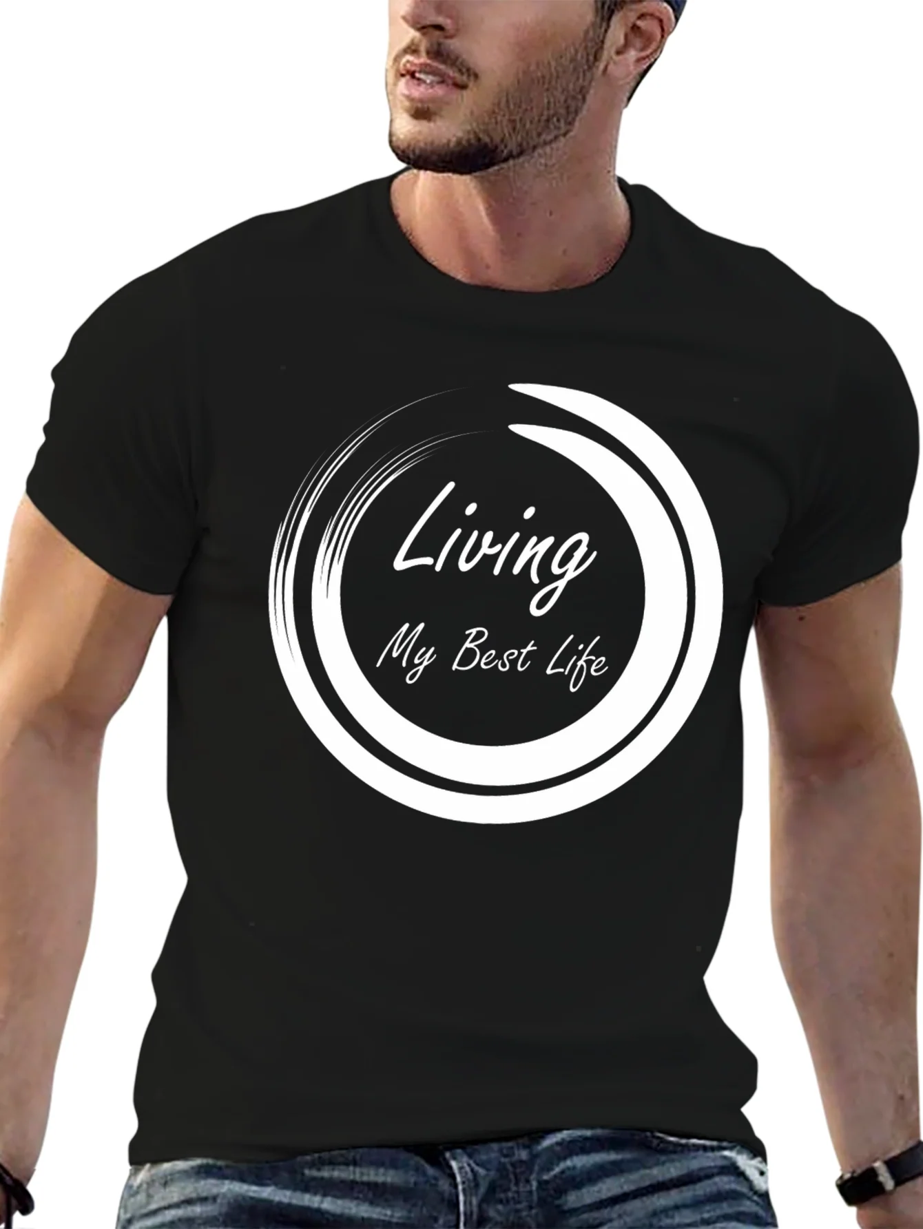 Rebbecca Living My Best Life - Black Graphic Tee