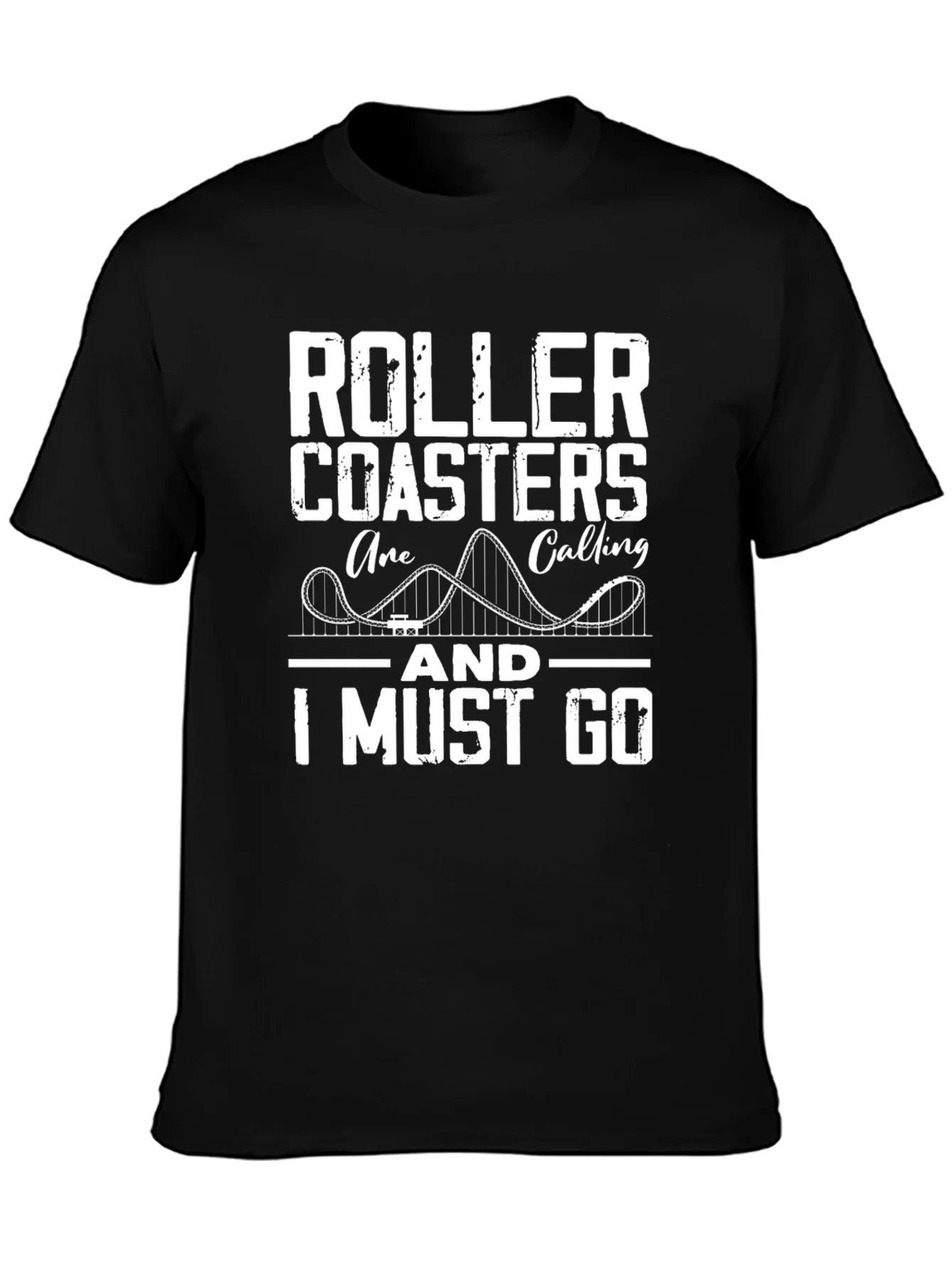 Camiseta Negra: Monta?as Rusas Me Llaman