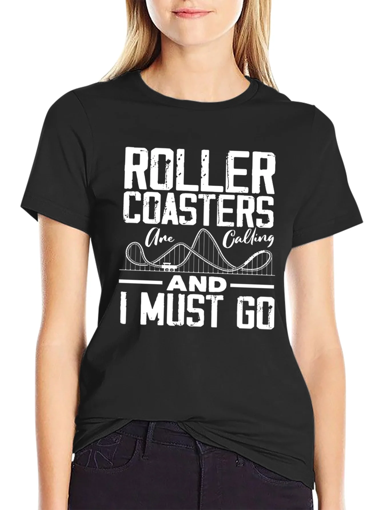 Camiseta Negra: Monta?as Rusas Me Llaman