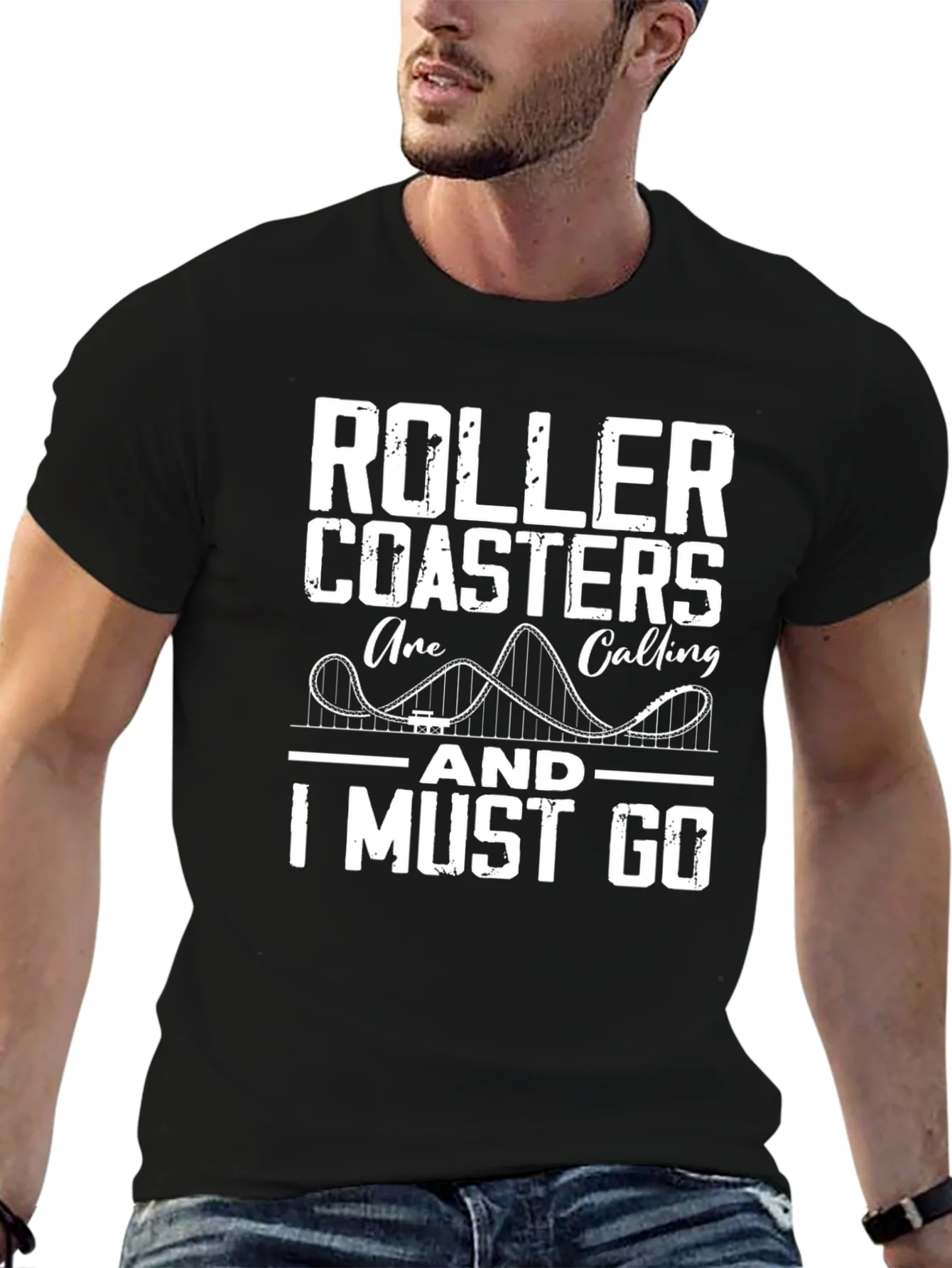 Camiseta Negra: Monta?as Rusas Me Llaman