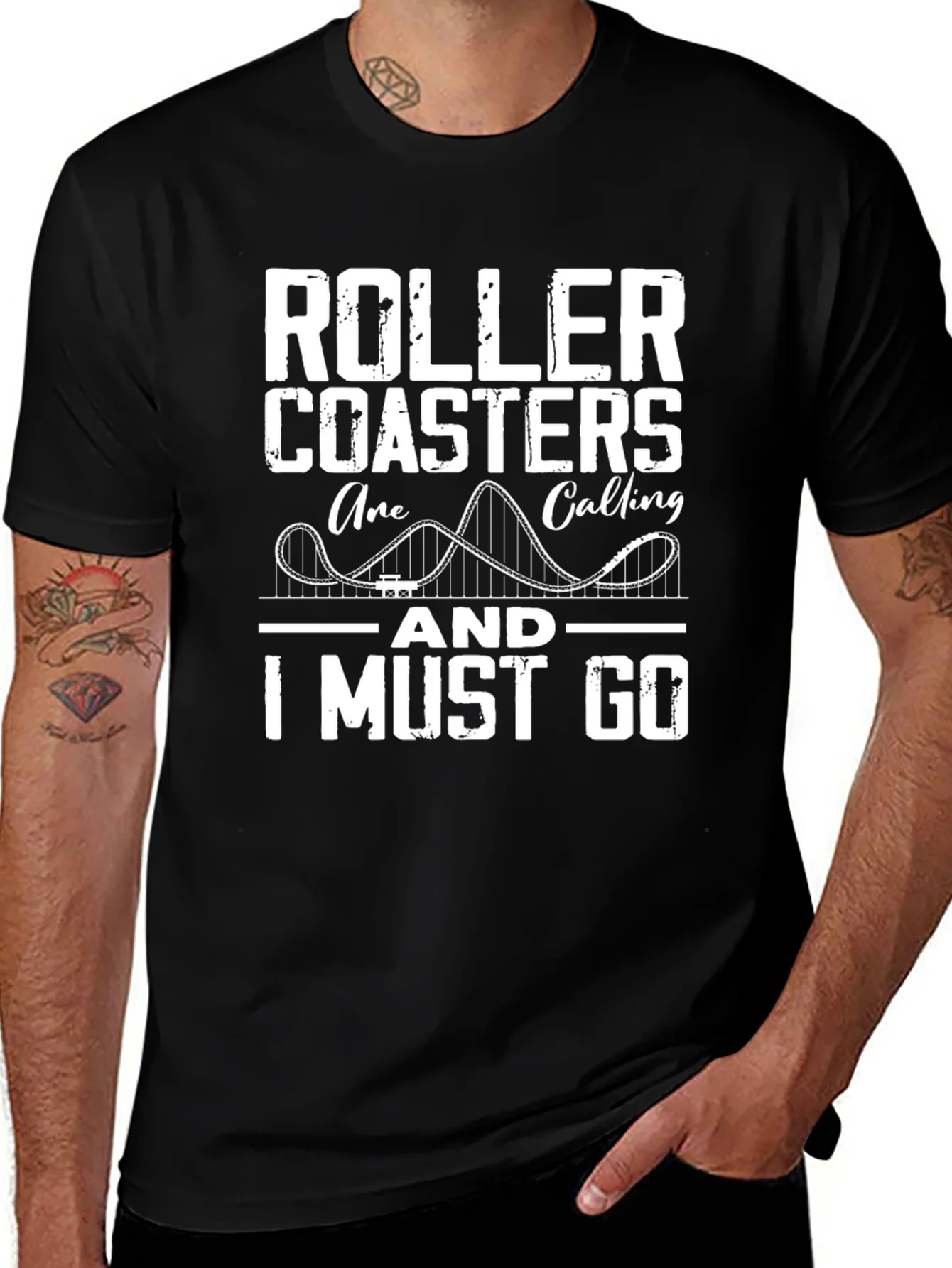 Camiseta Negra: Monta?as Rusas Me Llaman