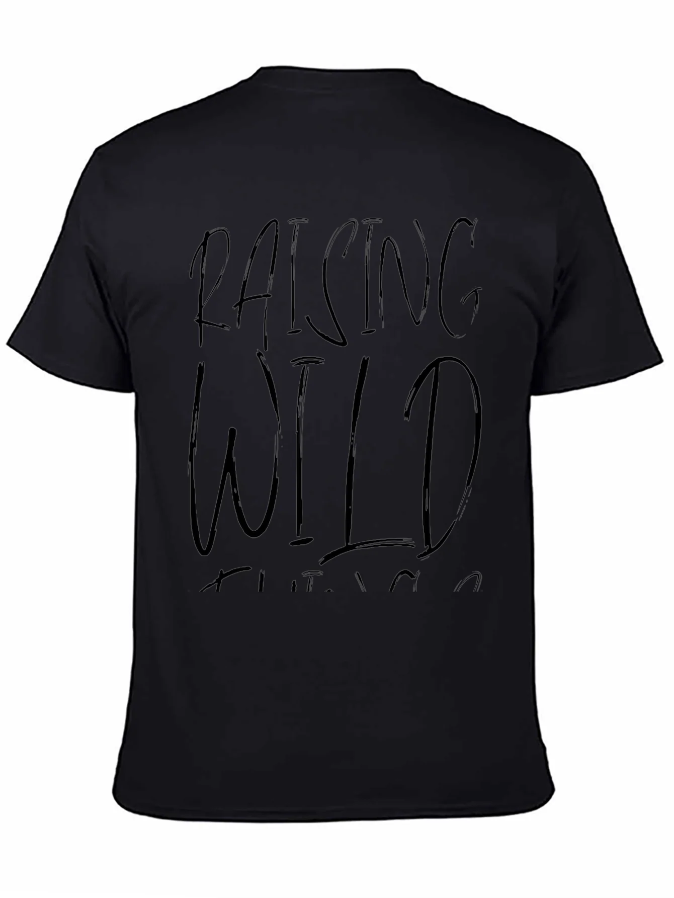 Rebbecca Raising Wild Things Black Graphic Tee