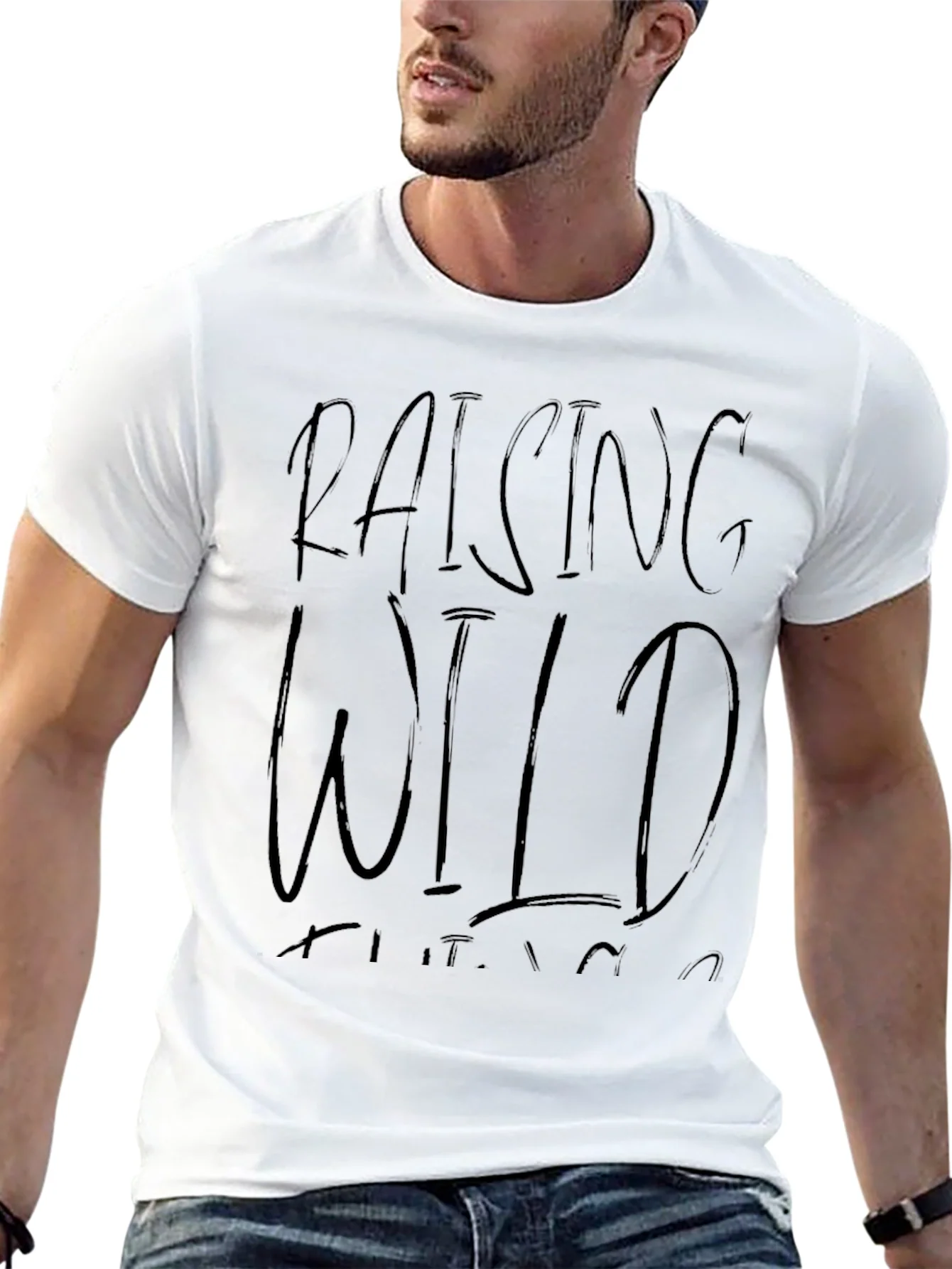 Rebbecca Raising Wild Things Black Graphic Tee