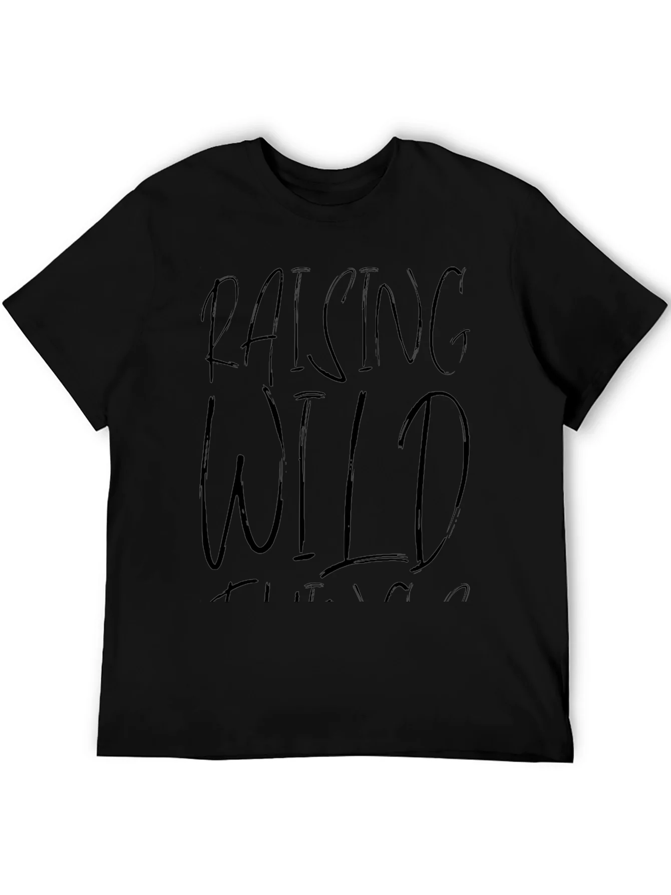 Rebbecca Raising Wild Things Black Graphic Tee