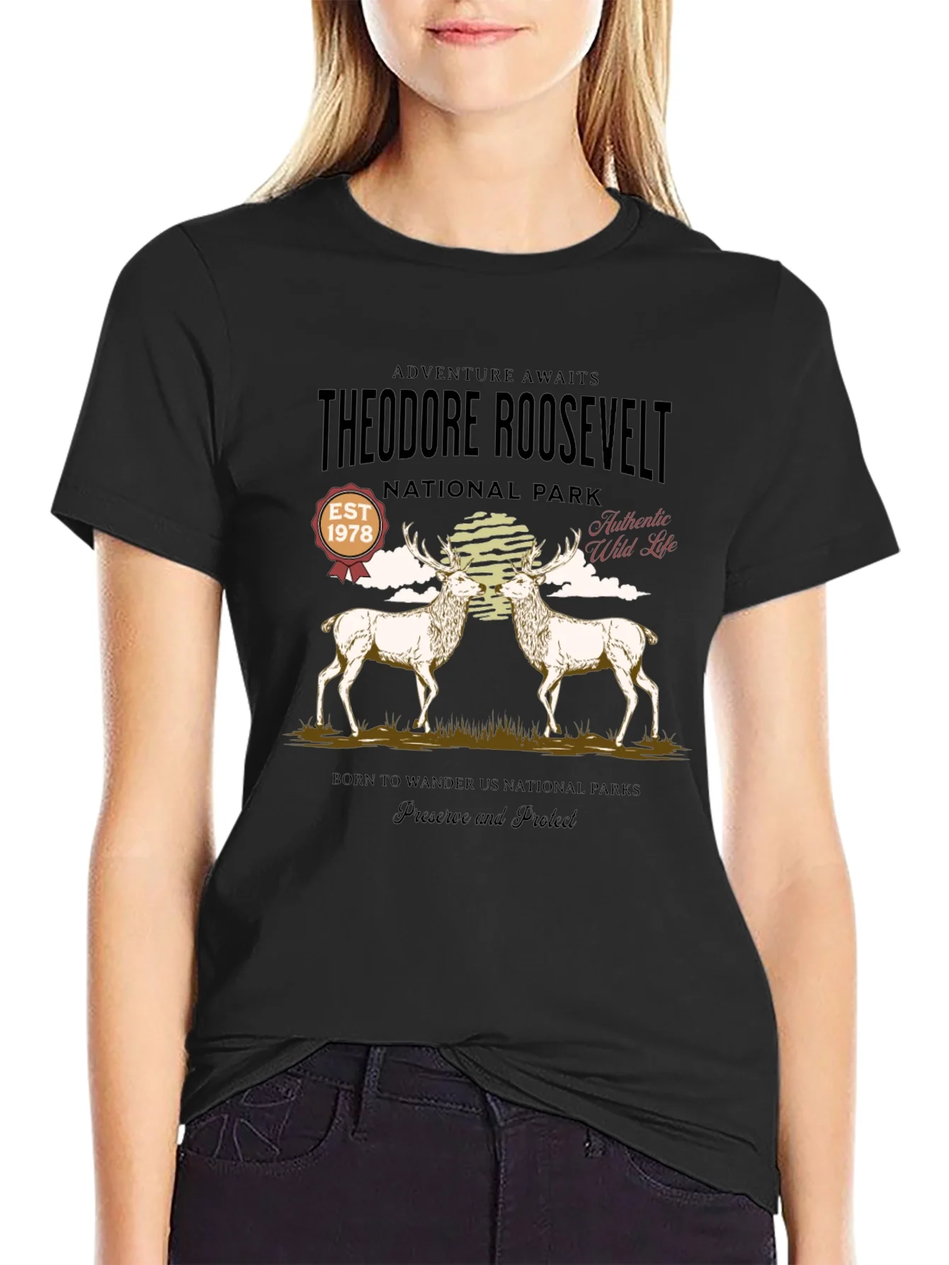 Rebbecca Theodore Roosevelt National Park Graphic T-Shirt