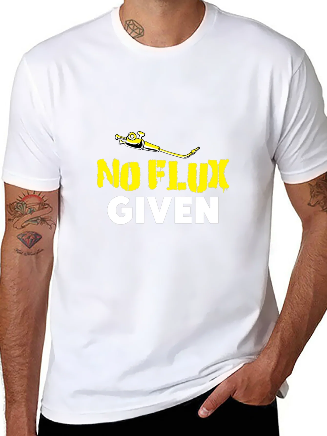 Rebbecca No Flux Given Mens Black T-Shirt