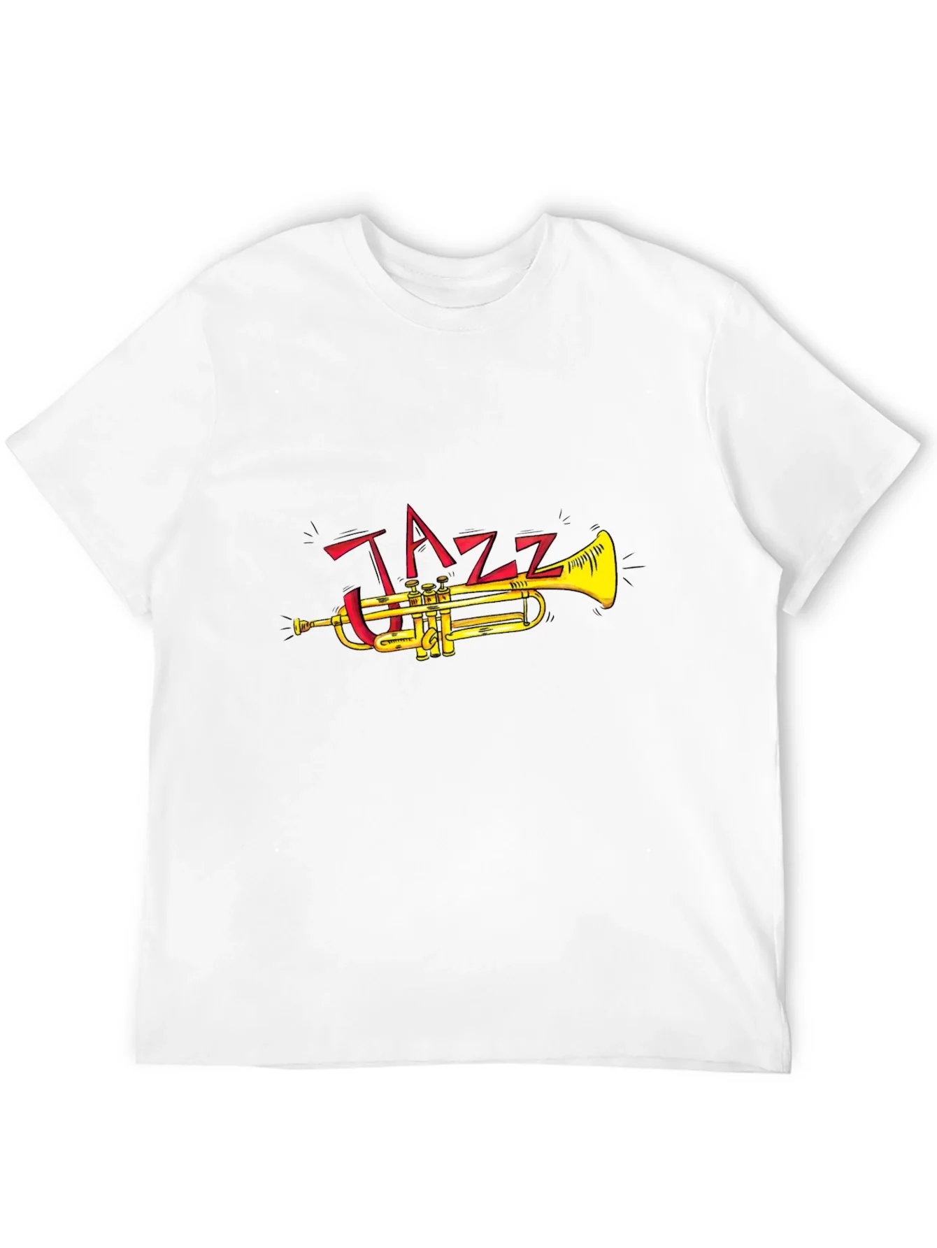 Camiseta Negra Dise?o Jazz Trompeta