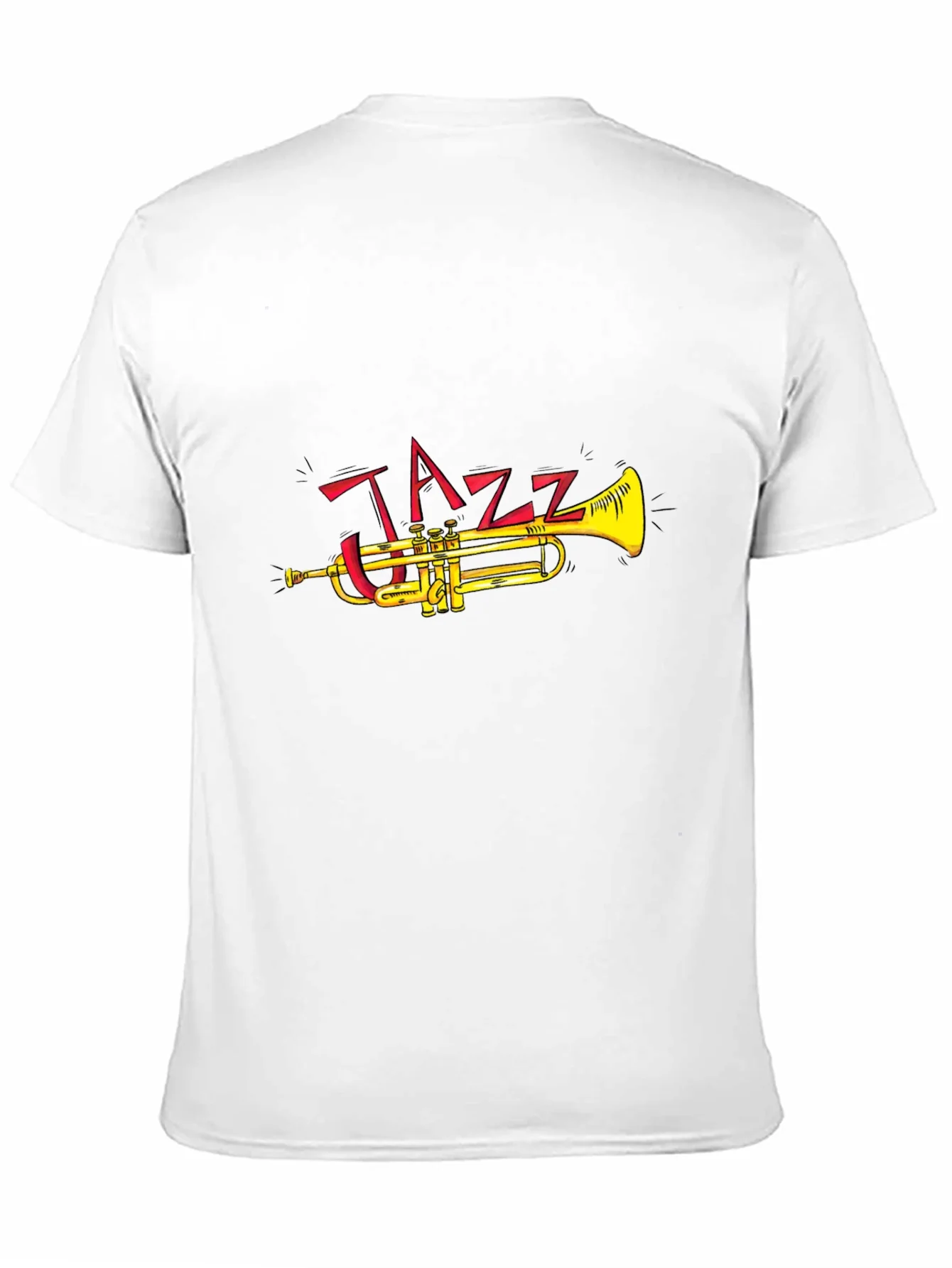 Camiseta Negra Dise?o Jazz Trompeta