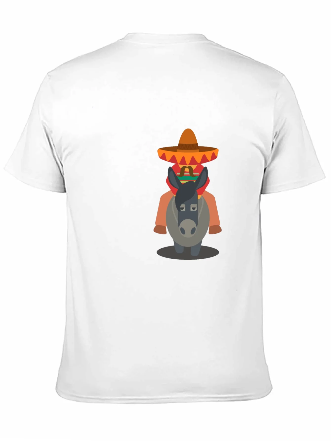 Camiseta Negra con Dise?o de Burrito Mexicano