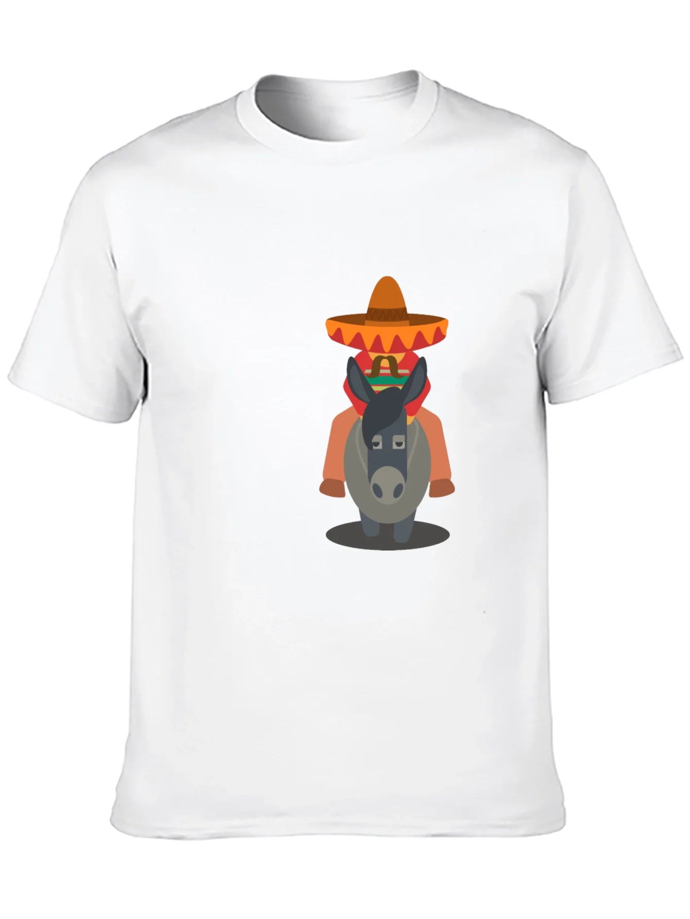 Camiseta Negra con Dise?o de Burrito Mexicano